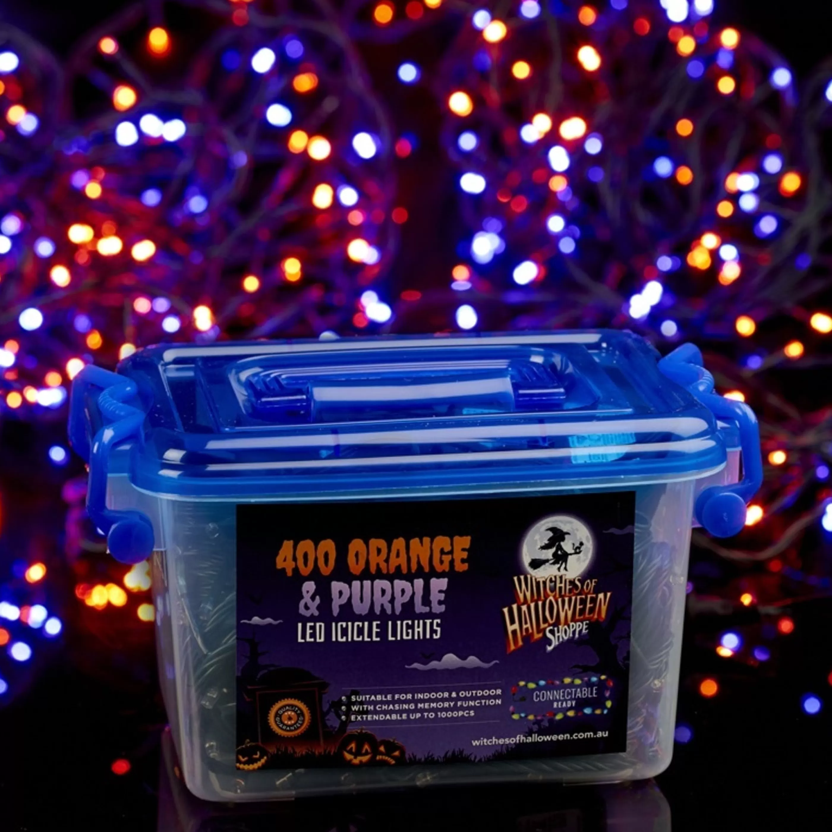 Sale Connectable Ready Lights 400 Led Connectable Icicle Lights - Orange Purple