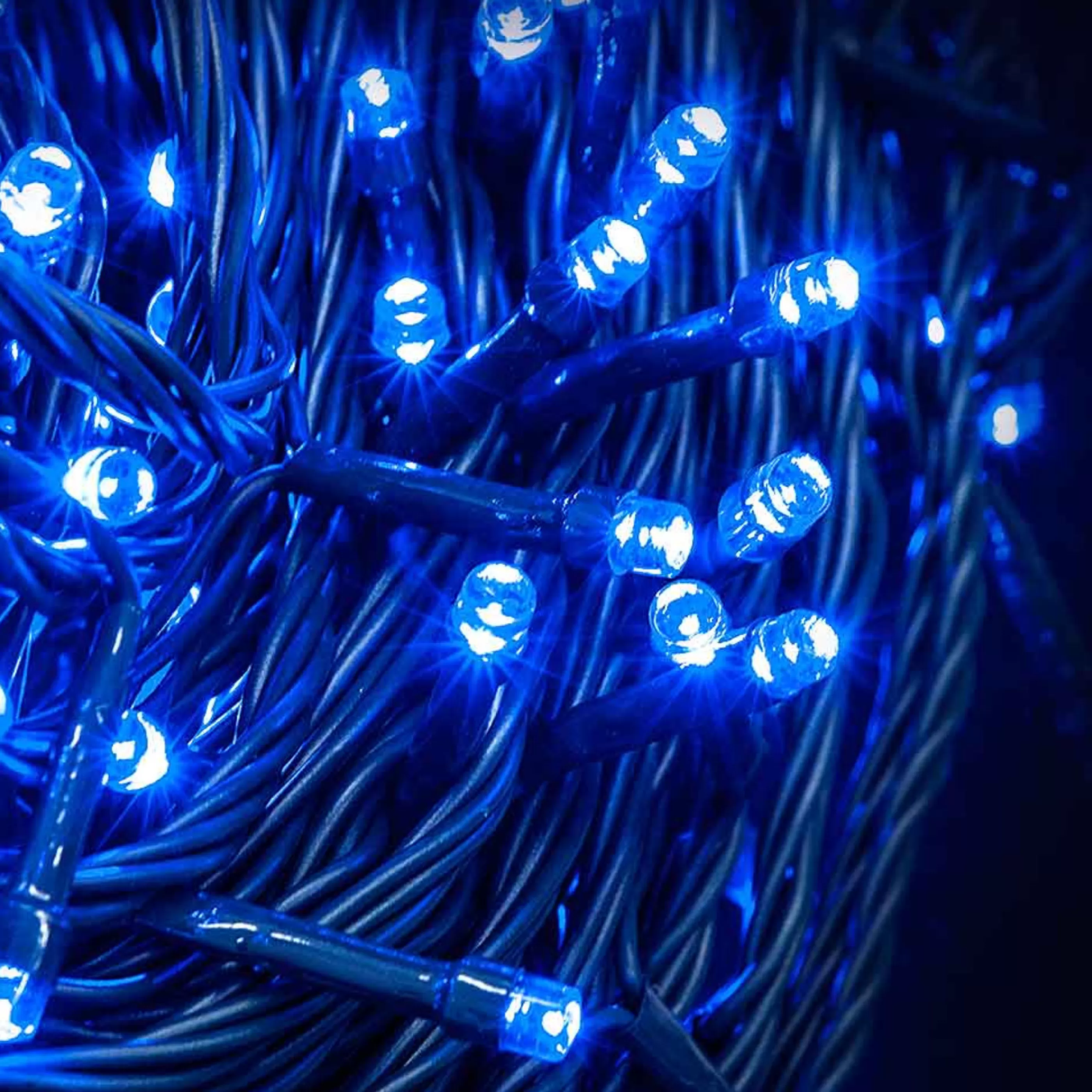 Cheap * 400 Led String Lights Blue - Green Wire