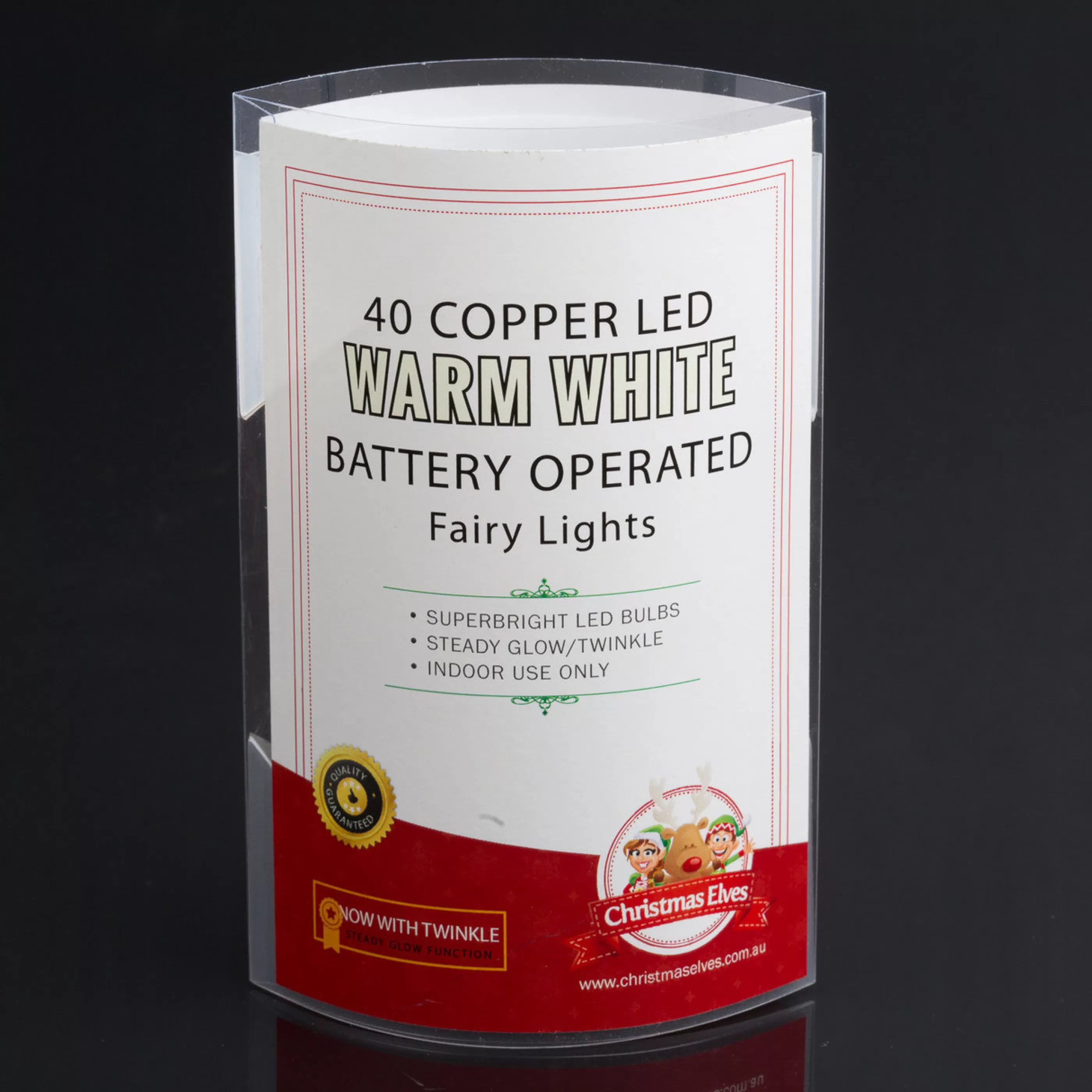 Best * 40 Led Copper Wire Battery Lights - Warm White