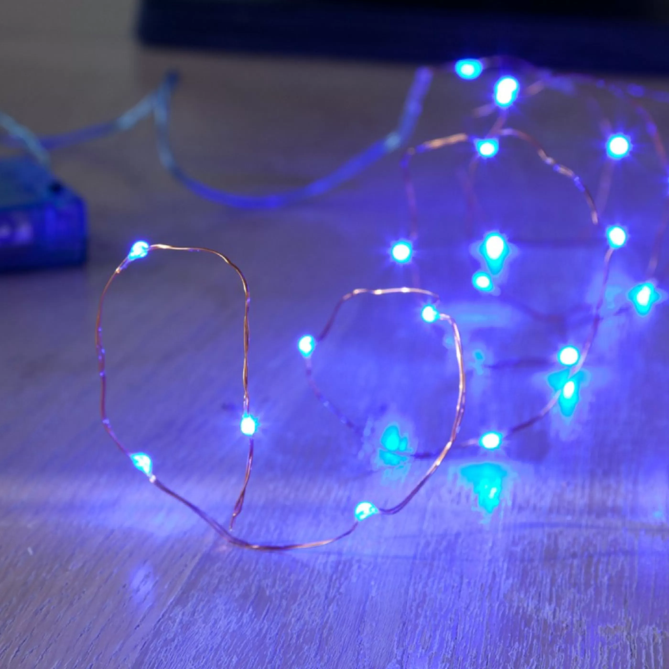 Store * 40Pc Copper Wire Battery Fairy Lights - Blue