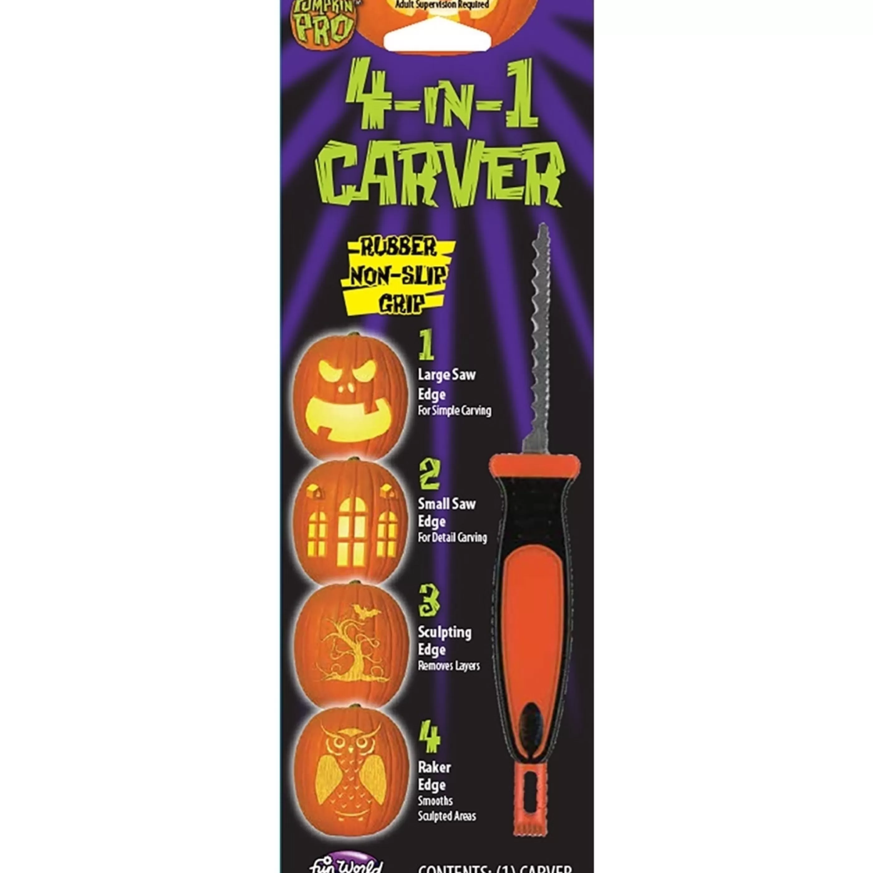 New Witches of Halloween 4-In-1 Colossal Pumpkin Carving Tool