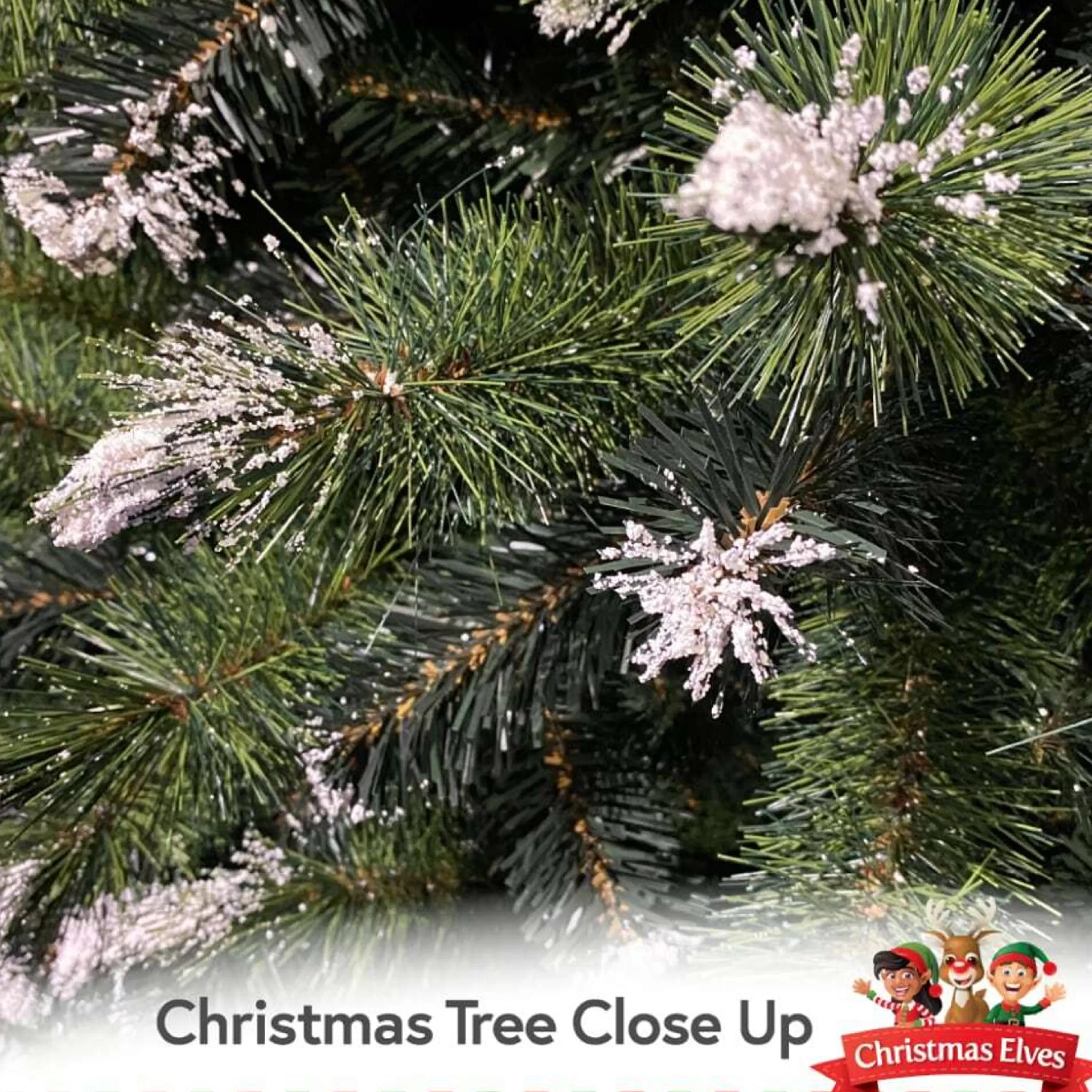 Clearance Oncor Christmas Trees 5Ft (155Cm) Juniper Snow Christmas Tree