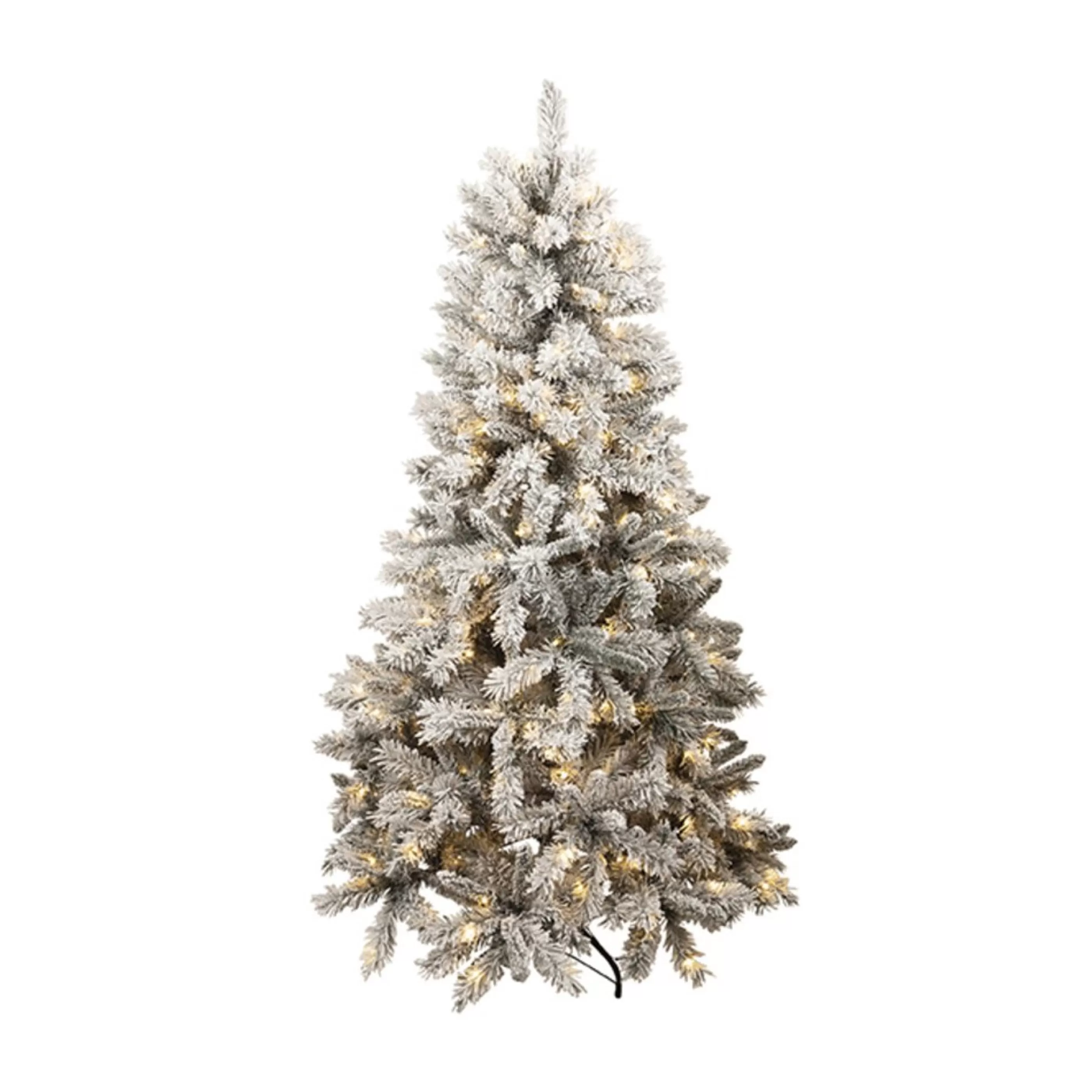 Fashion * 6Ft Thredbo Flocked Prelit Tree - 180Cm