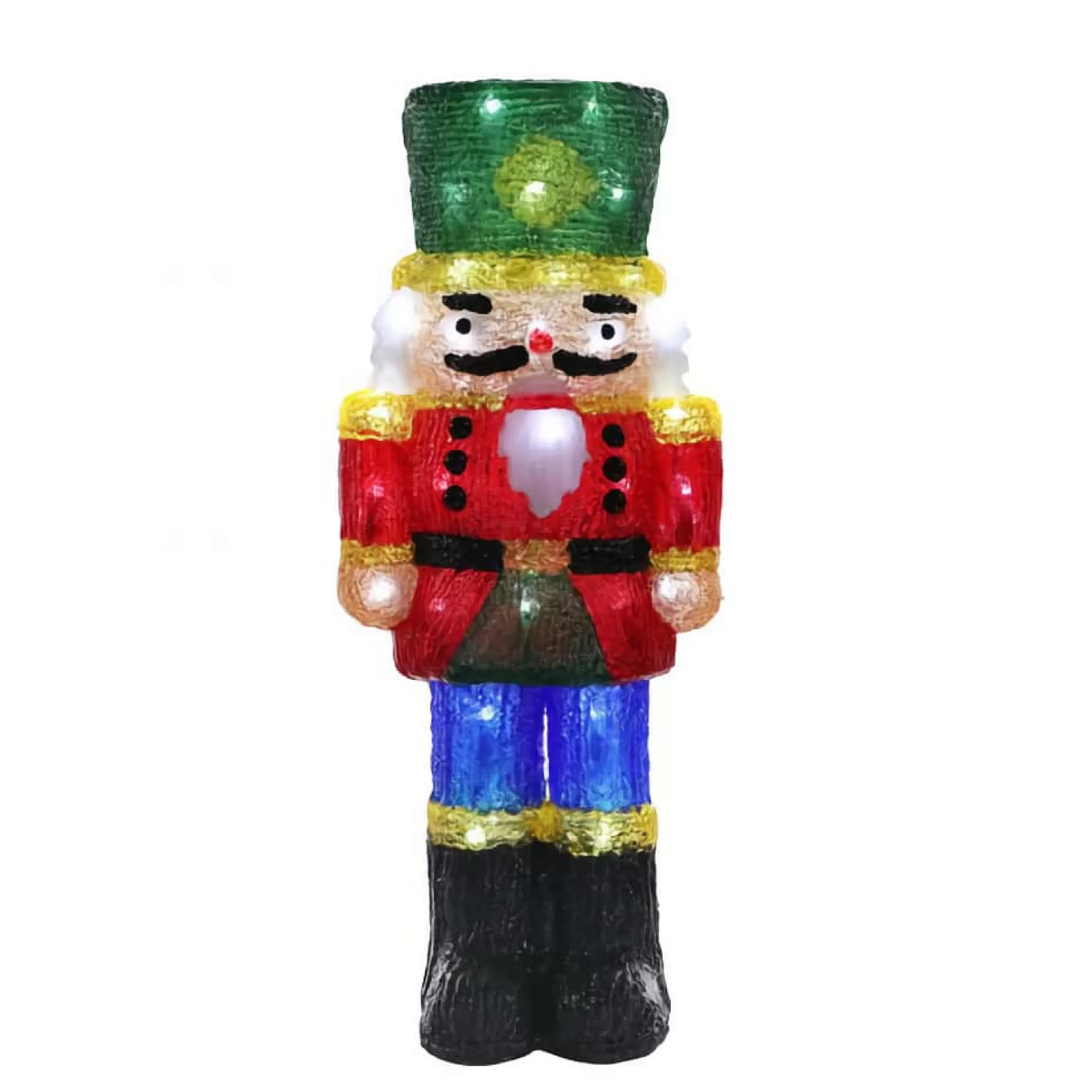 Hot * Acrylic Lightup Nutcracker Soldier - 43.5Cm