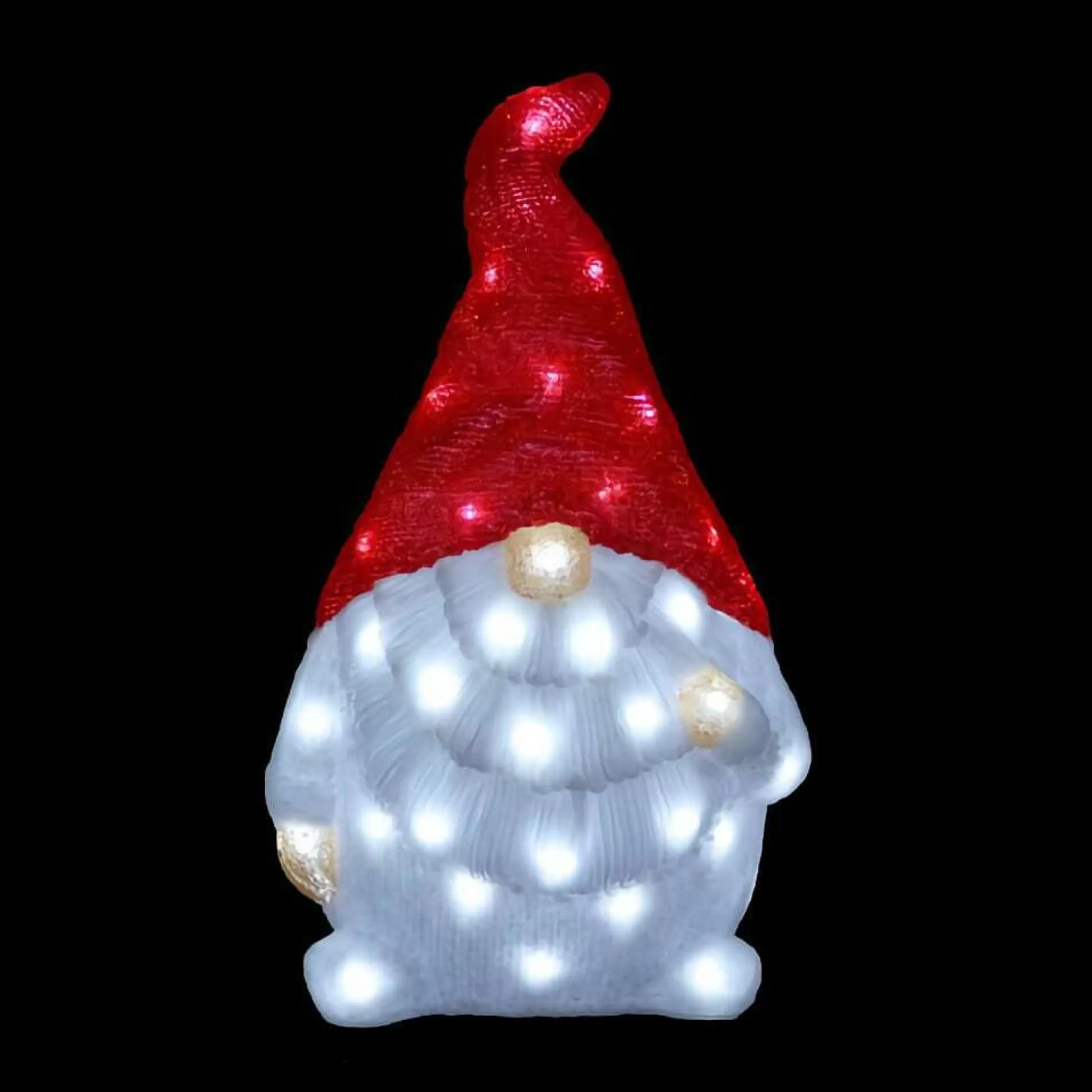 Online * Acrylic Red Santa Gnome - 50Cm