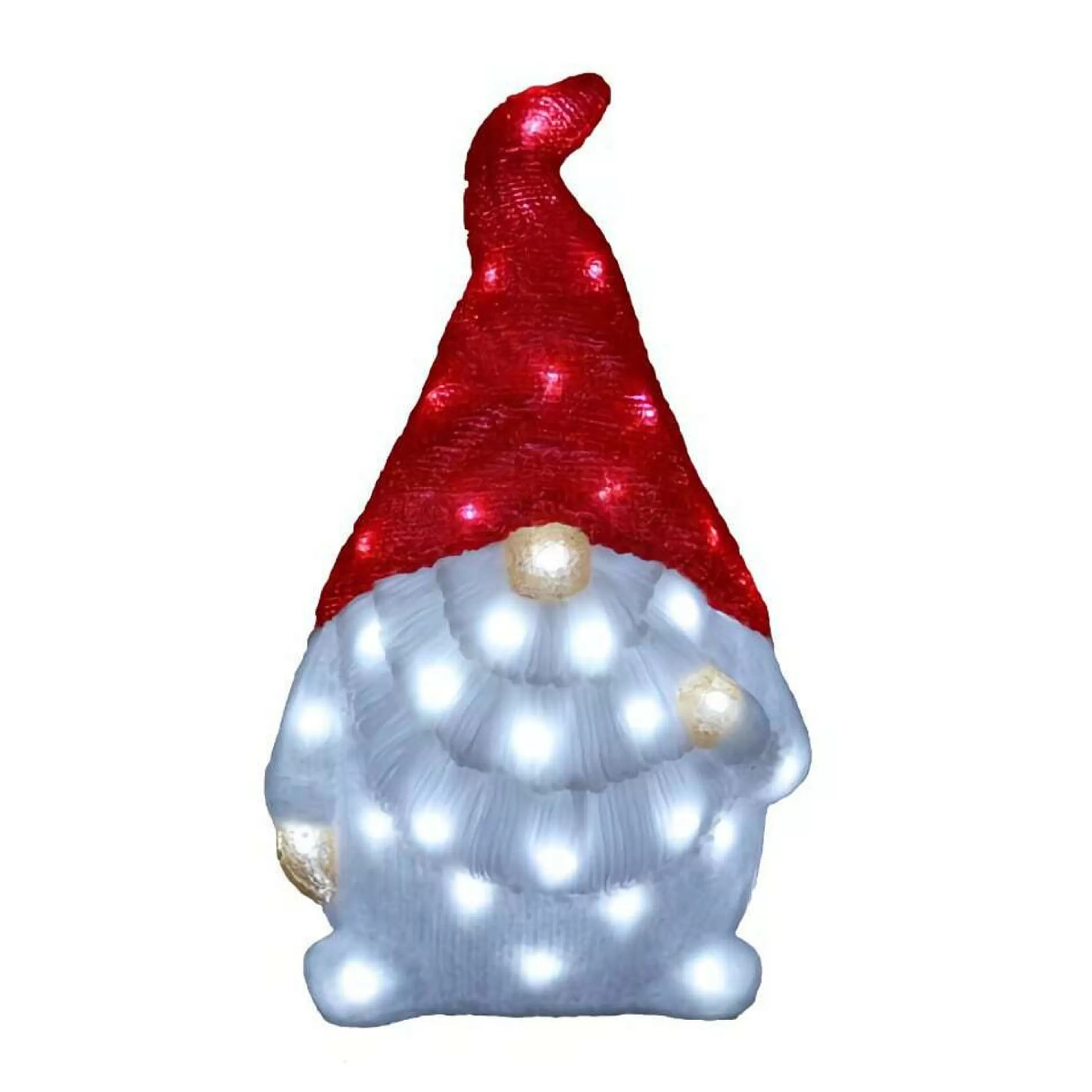 Online * Acrylic Red Santa Gnome - 50Cm