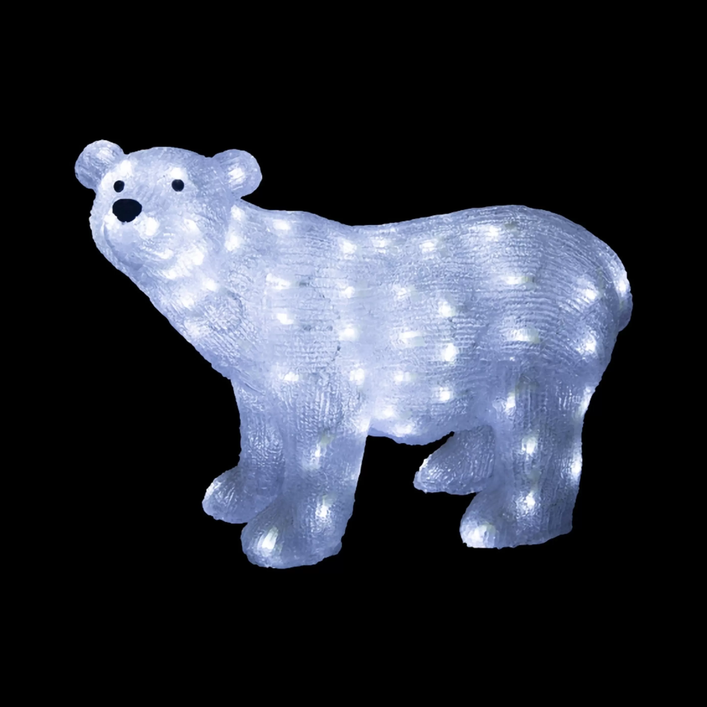 New * Acrylic White Polar Bear - 42Cm