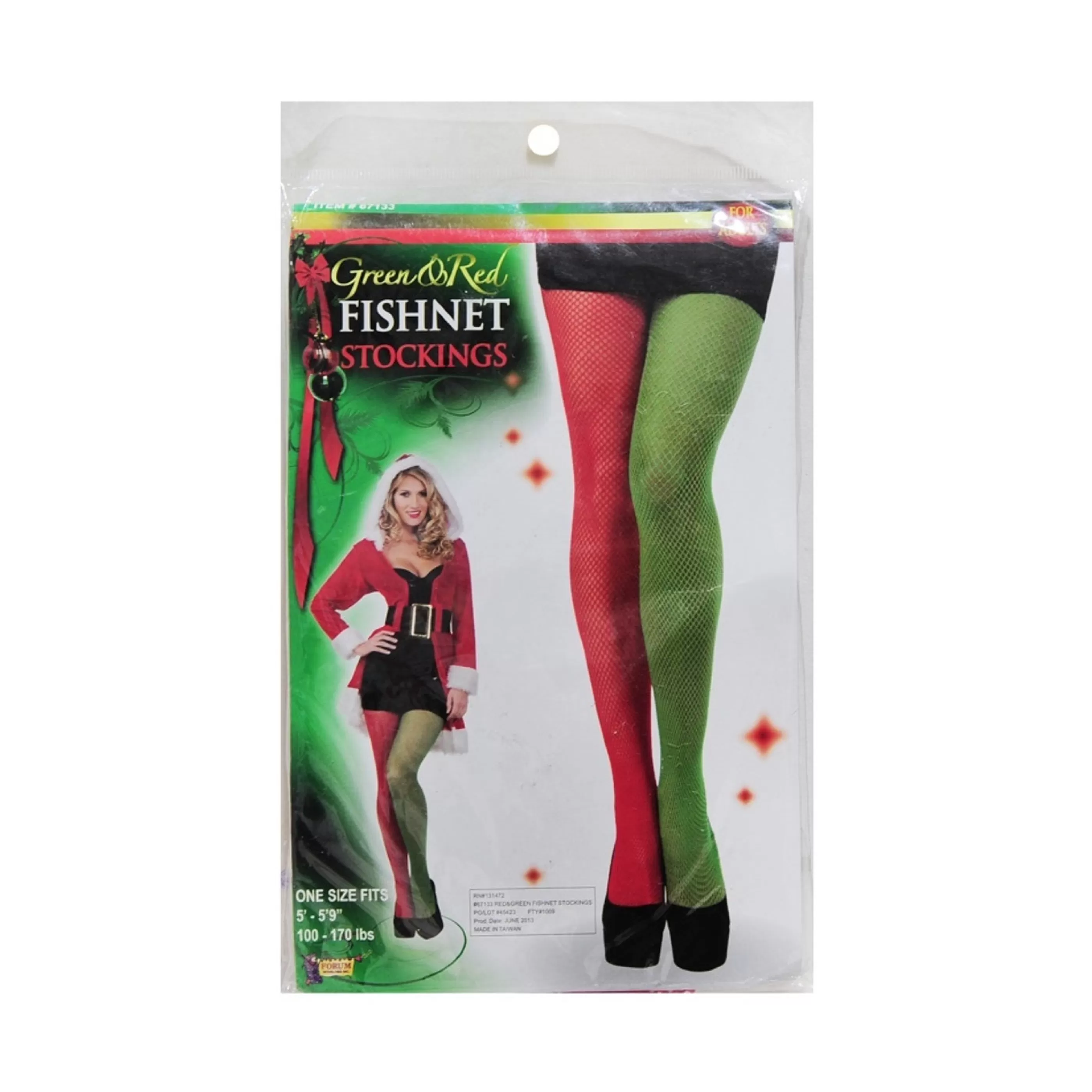 Outlet * Adults Christmas Fishnet Stockings - 5.9"