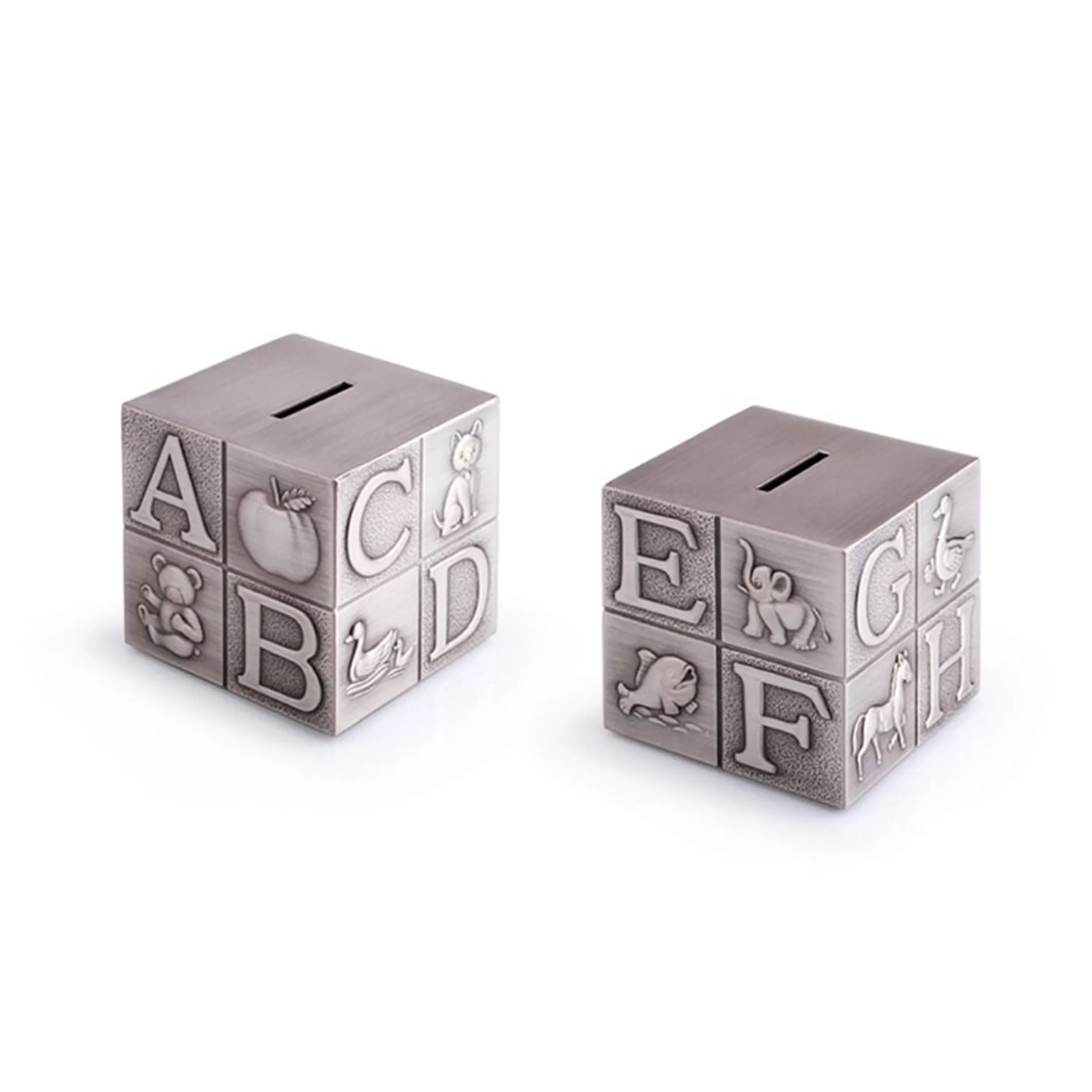 * Baby's First Christmas | Alphabet Cube Money Box - 7.5Cm