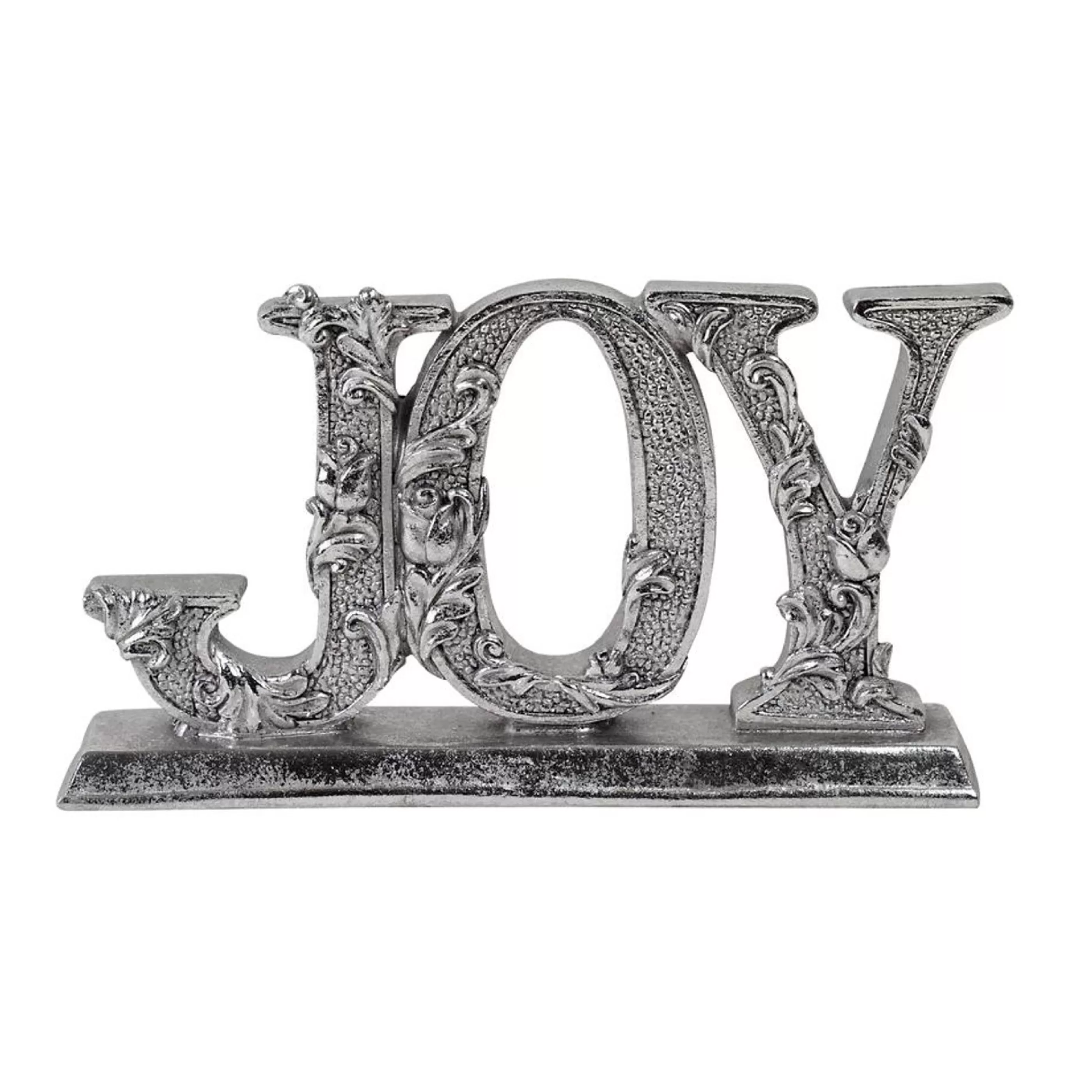 * Table Top Decorations | Antique Silver Joy - 25Cm