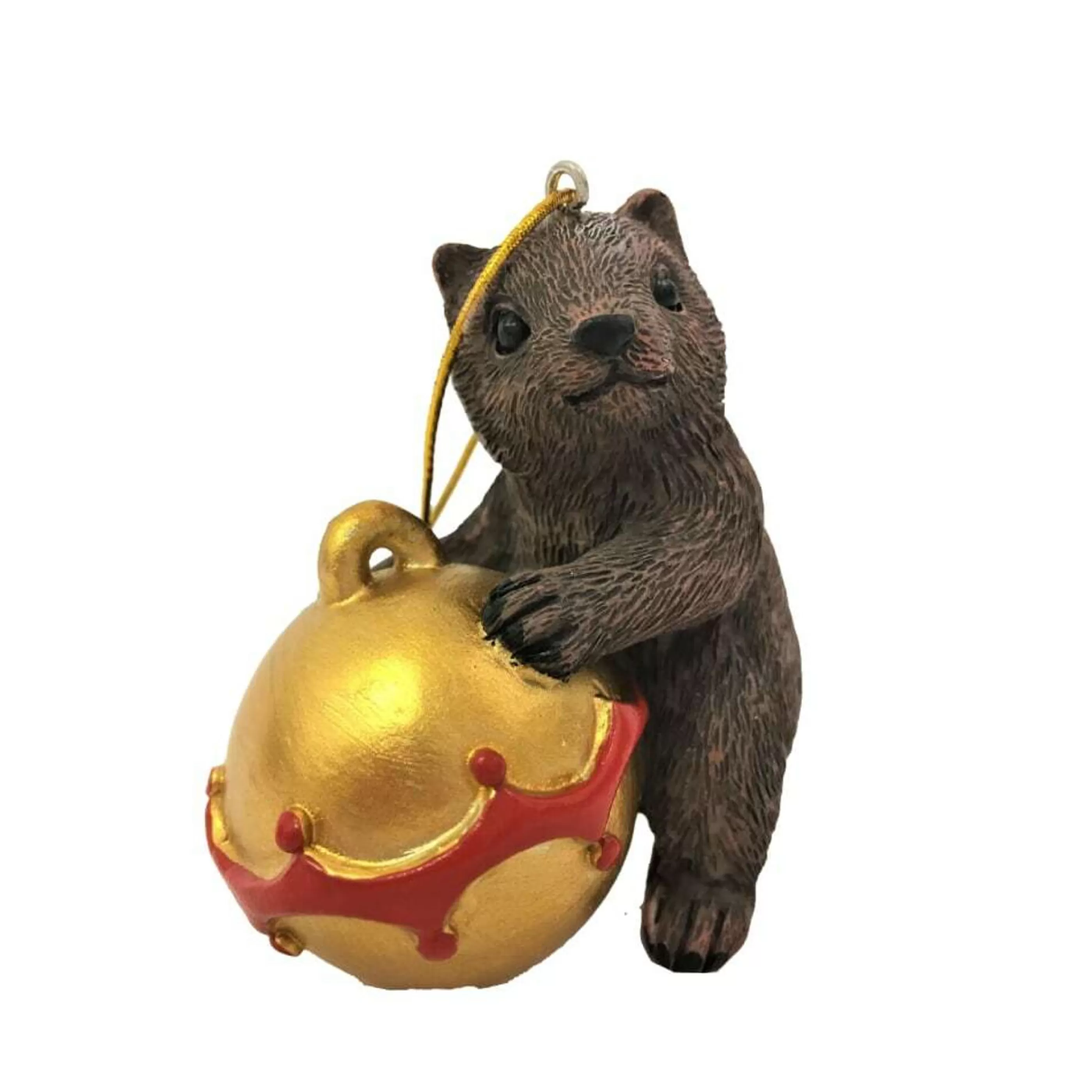 * Australian Decorations | Aussie Christmas Wombat On Bauble - 9Cm