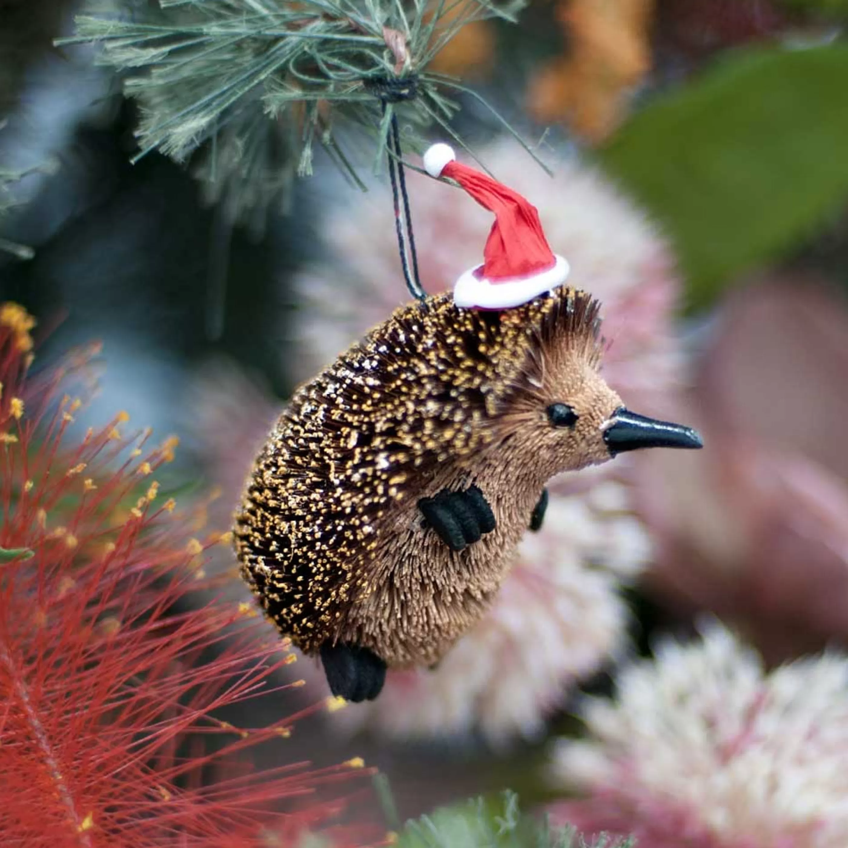 * Australian Decorations | Aussie Echidna Christmas Ornament - 9Cm