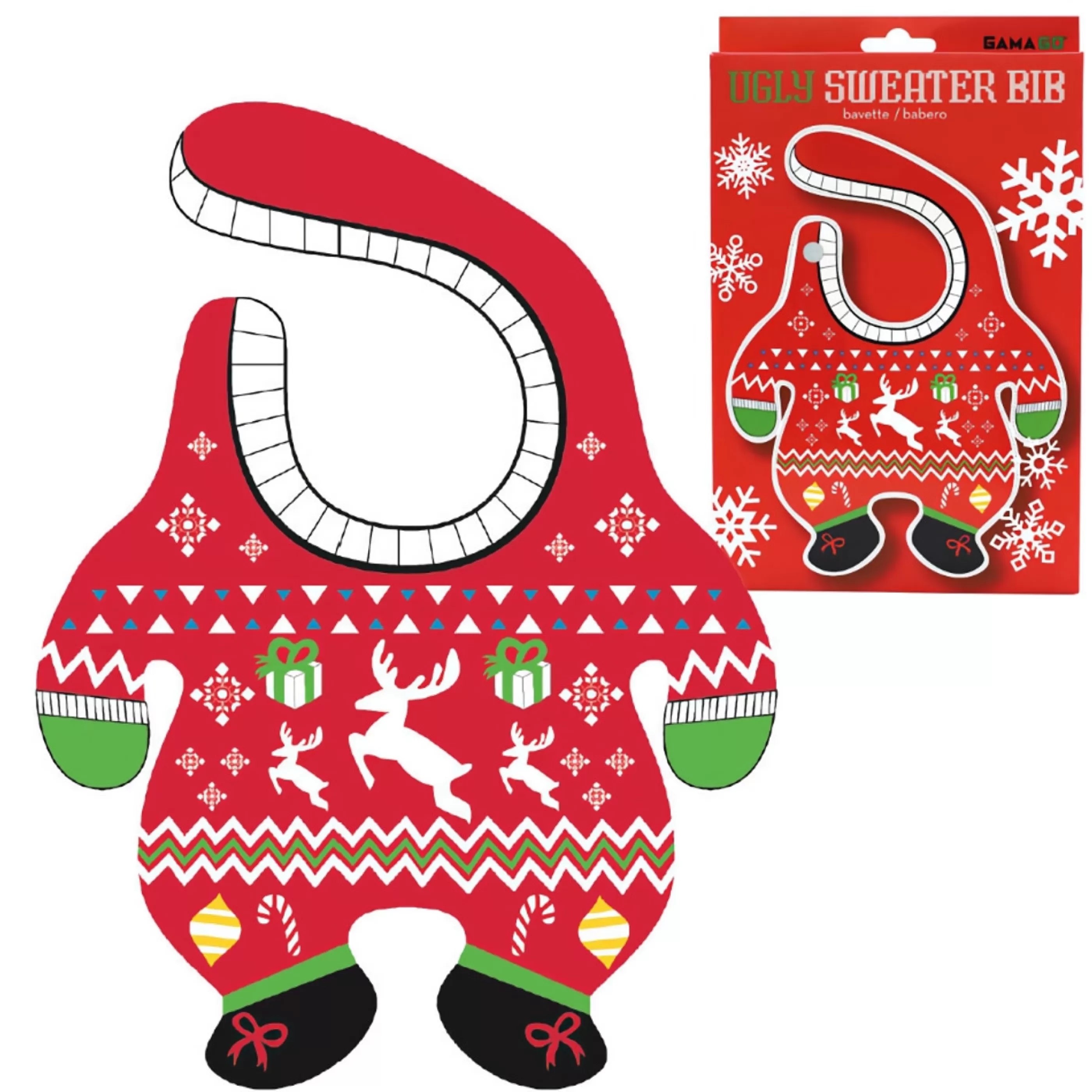 Best Sale * Baby Ugly Christmas Sweater Bib - 30Cm