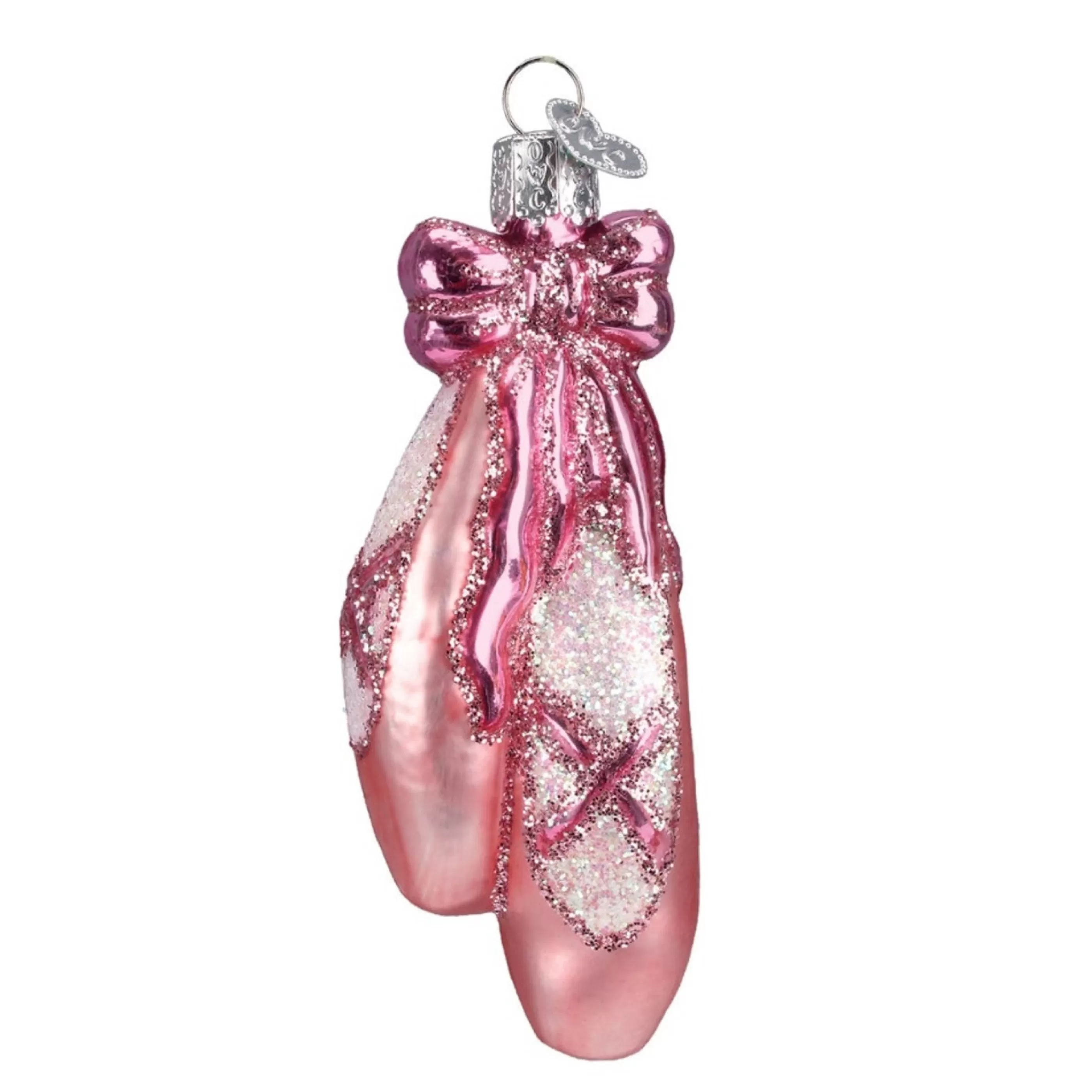 Old World Christmas Glass Hanging Christmas Ornaments | Ballet Toe Shoes Glass Ornament - 11Cm