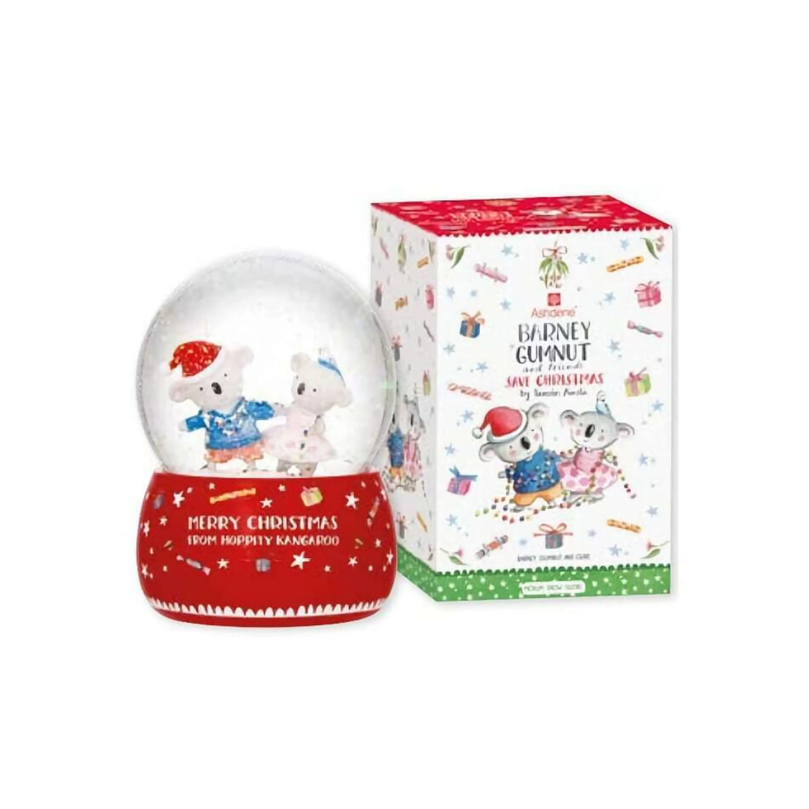 Cheap Ladelle Ashdene Barney Saves Christmas Barney And Olive Snowglobe - 13.3Cm