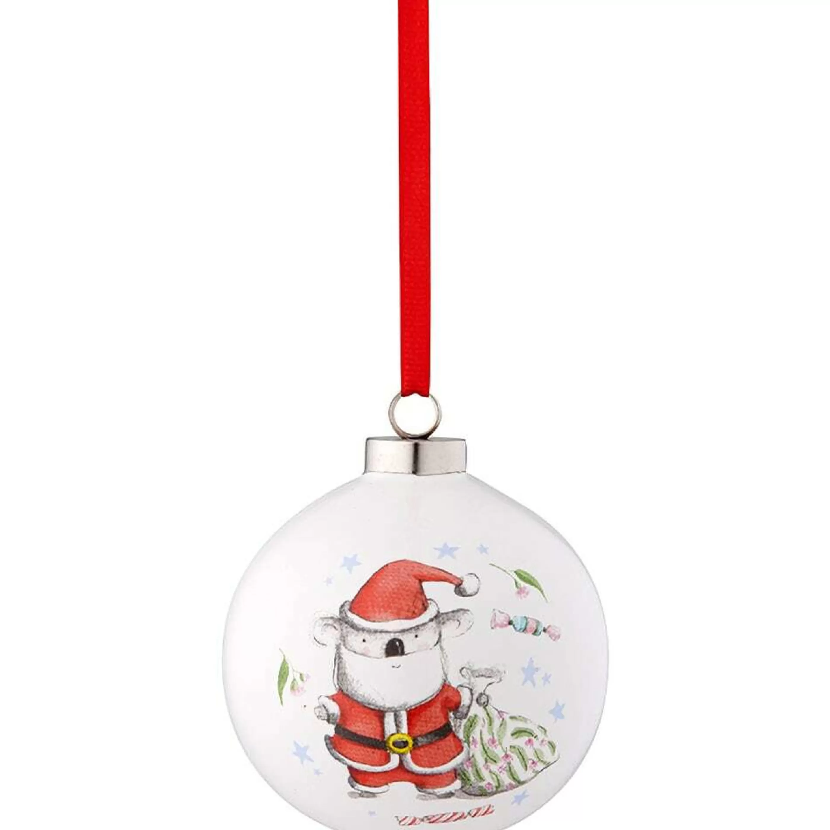 Ladelle Ashdene Hanging Christmas Baubles | Barney Saves Christmas Bauble (Pack Of 4) - 8Cm