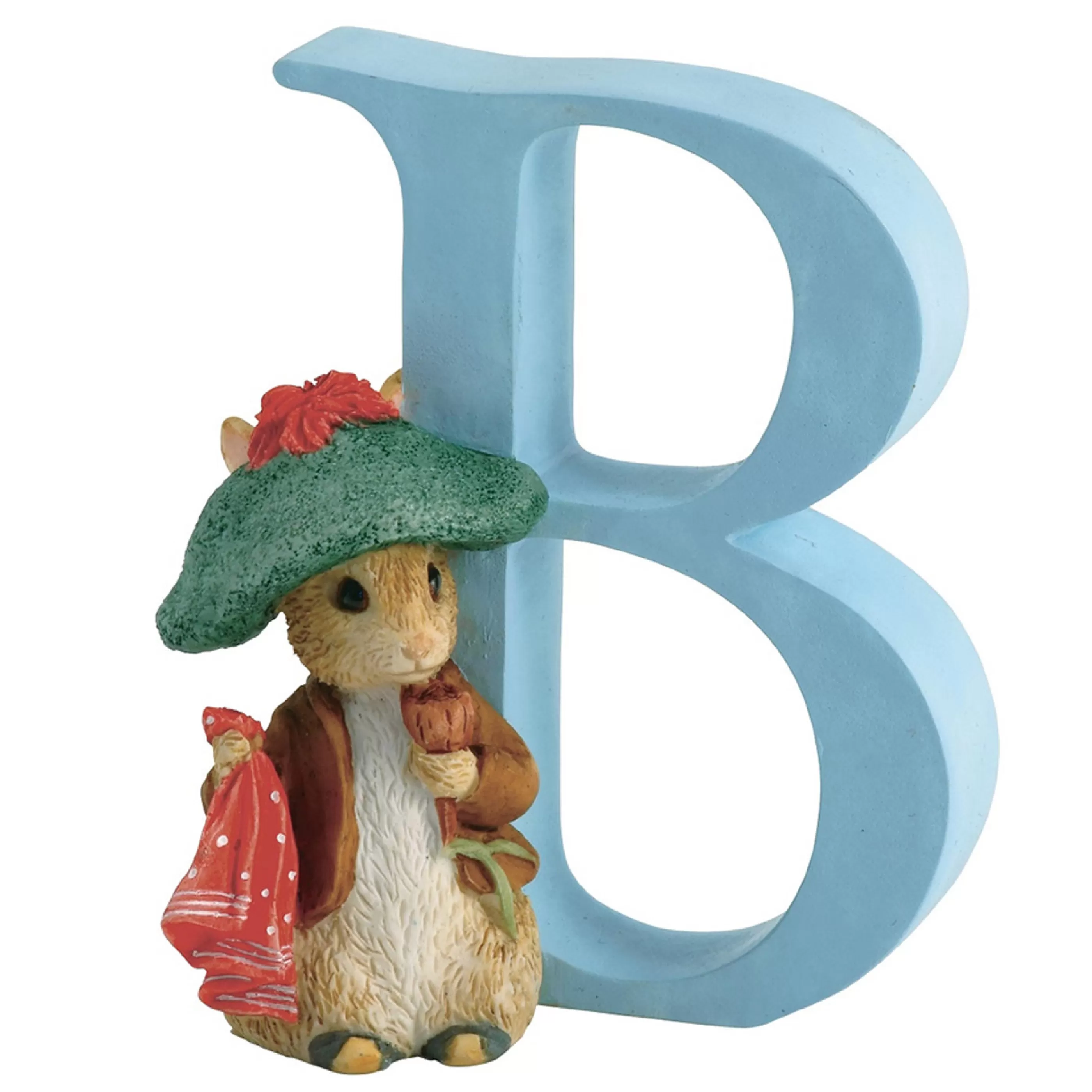 Beatrix Potter - Peter Rabbit Table Top Decorations | Beatrix Potter - Letter B Benjamin Bunny - 7Cm