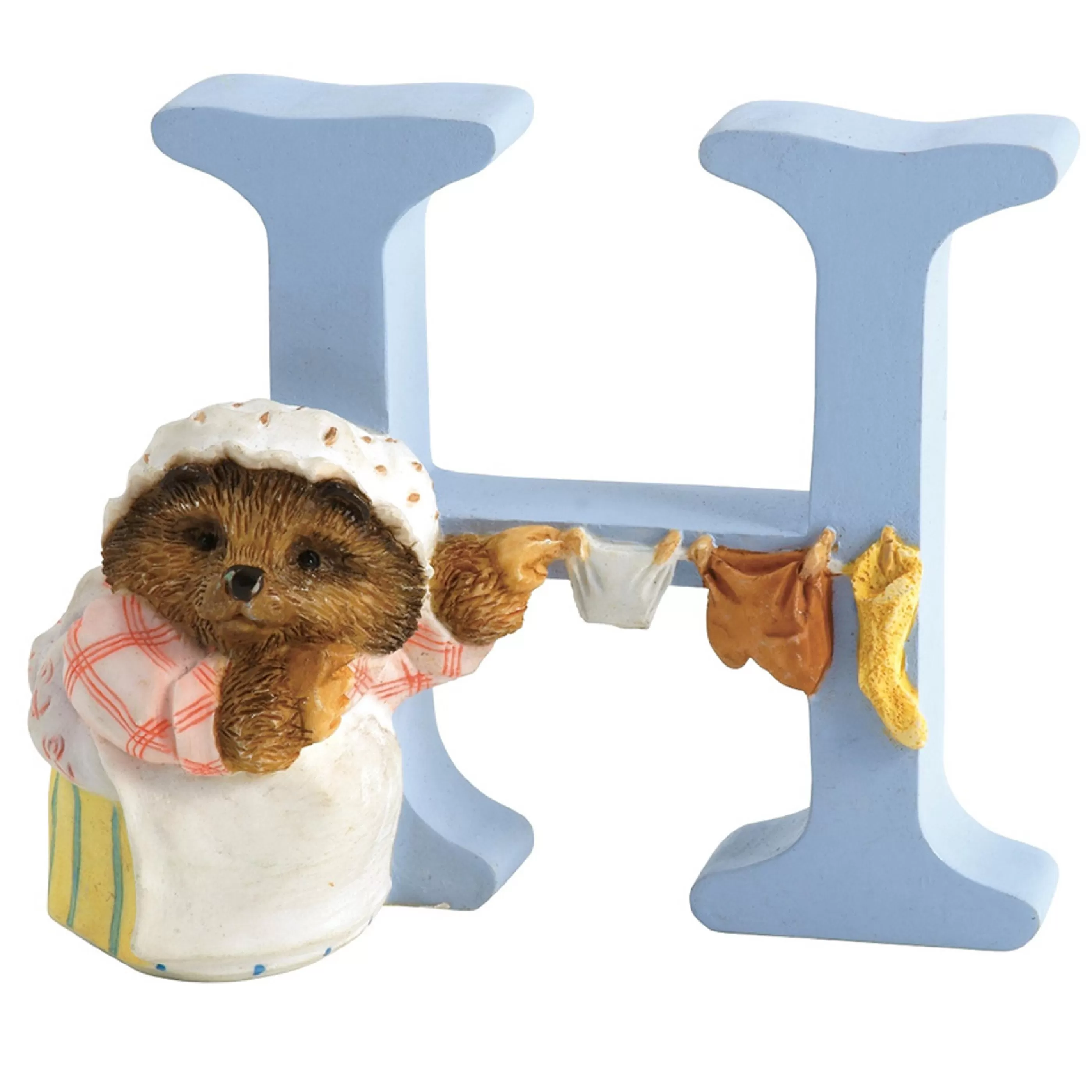 Beatrix Potter - Peter Rabbit Table Top Decorations | Beatrix Potter - Letter H Mrs Tiggy-Winkle - 7Cm