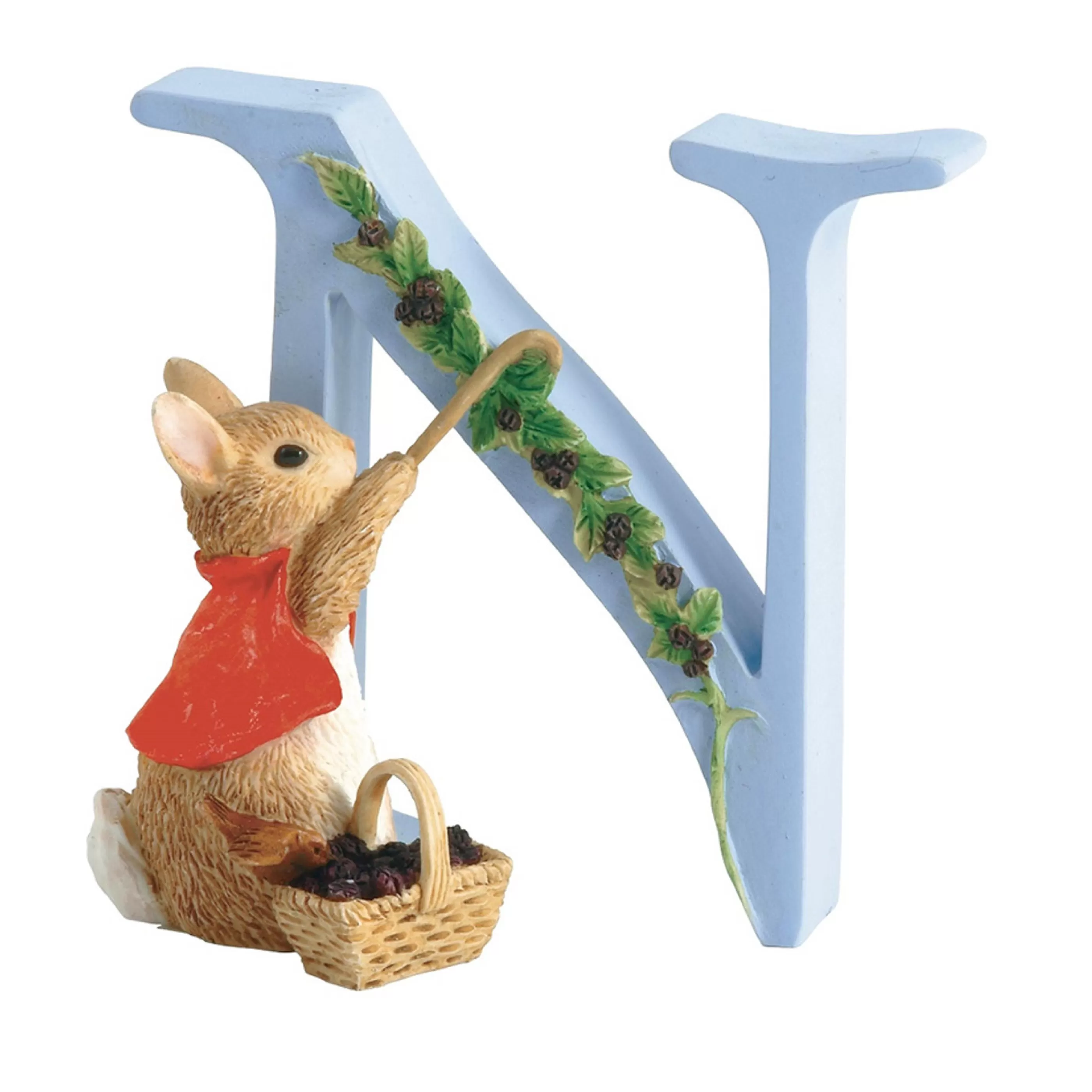 Beatrix Potter - Peter Rabbit Table Top Decorations | Beatrix Potter - Letter N Cotton Tail - 7Cm