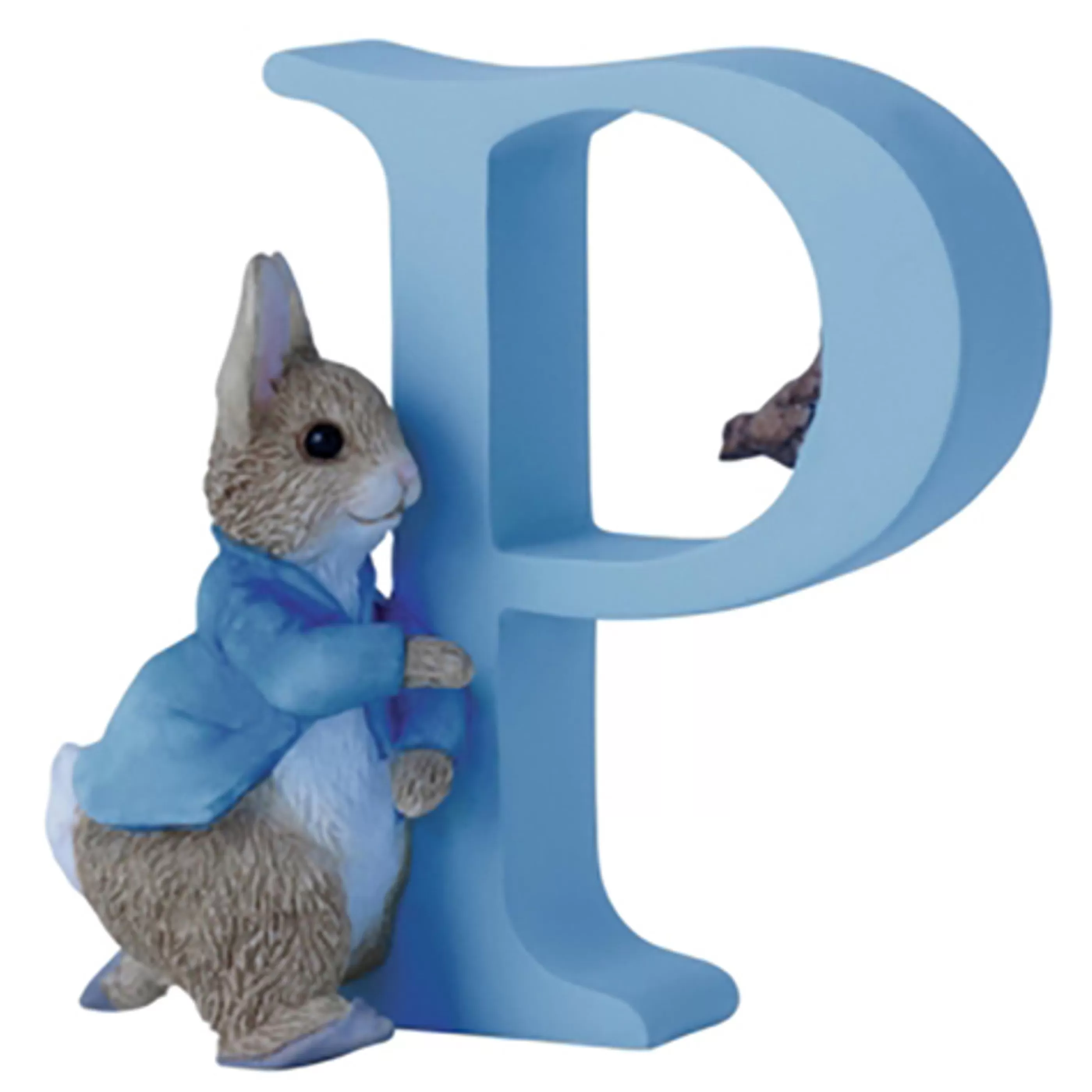 Beatrix Potter - Peter Rabbit Table Top Decorations | Beatrix Potter - Letter P Peter Rabbit Figurine - 7Cm