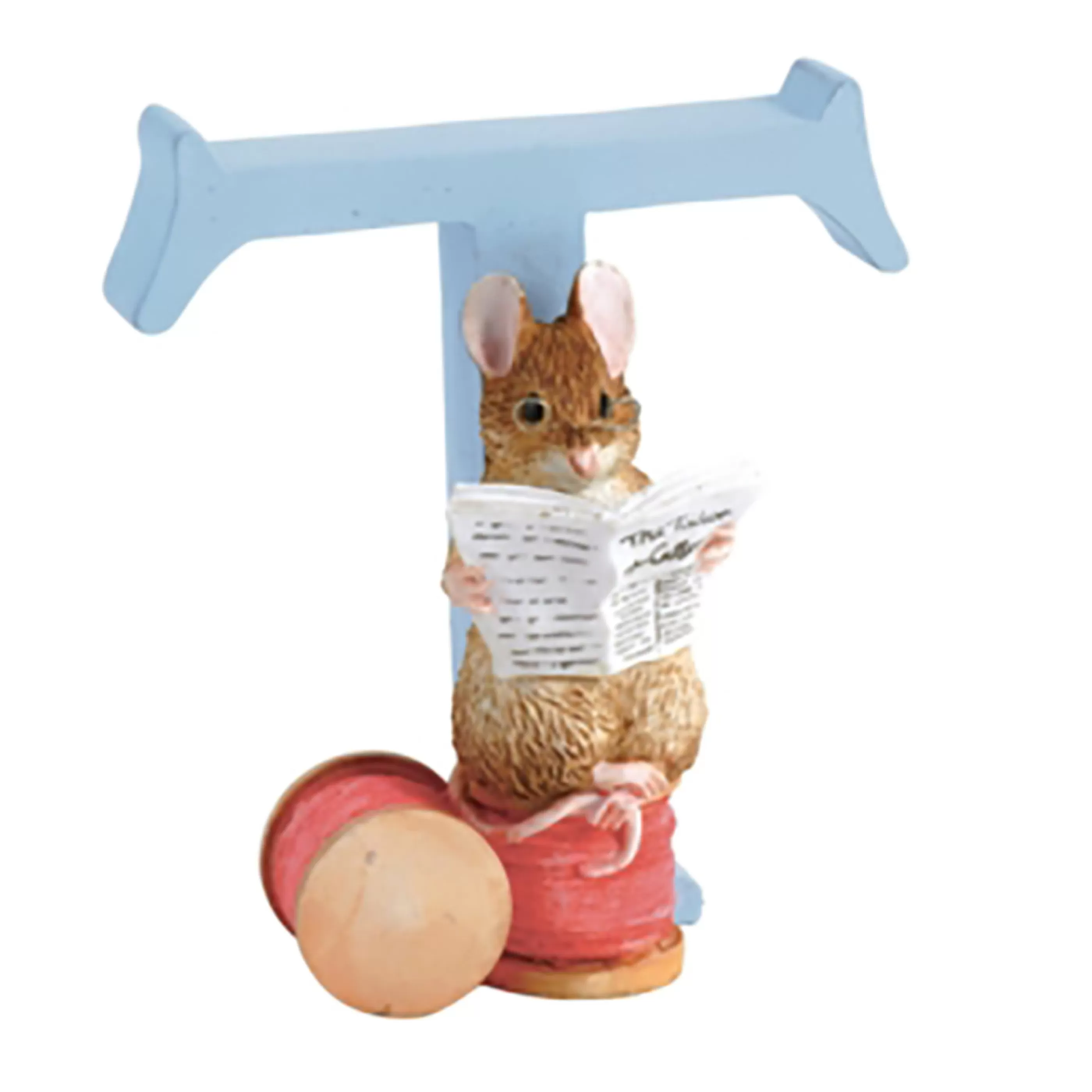 Beatrix Potter - Peter Rabbit Table Top Decorations | Beatrix Potter - Letter T The Tailor - 7Cm