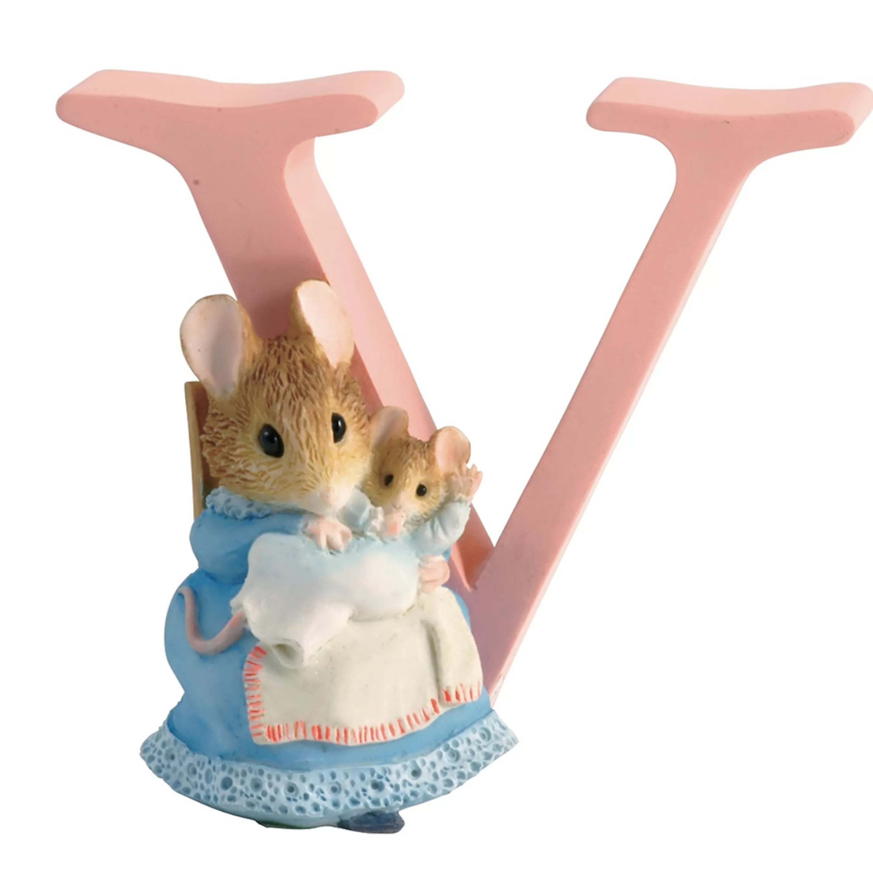 Beatrix Potter - Peter Rabbit Table Top Decorations | Beatrix Potter - Letter V Hunca Munca - 7Cm