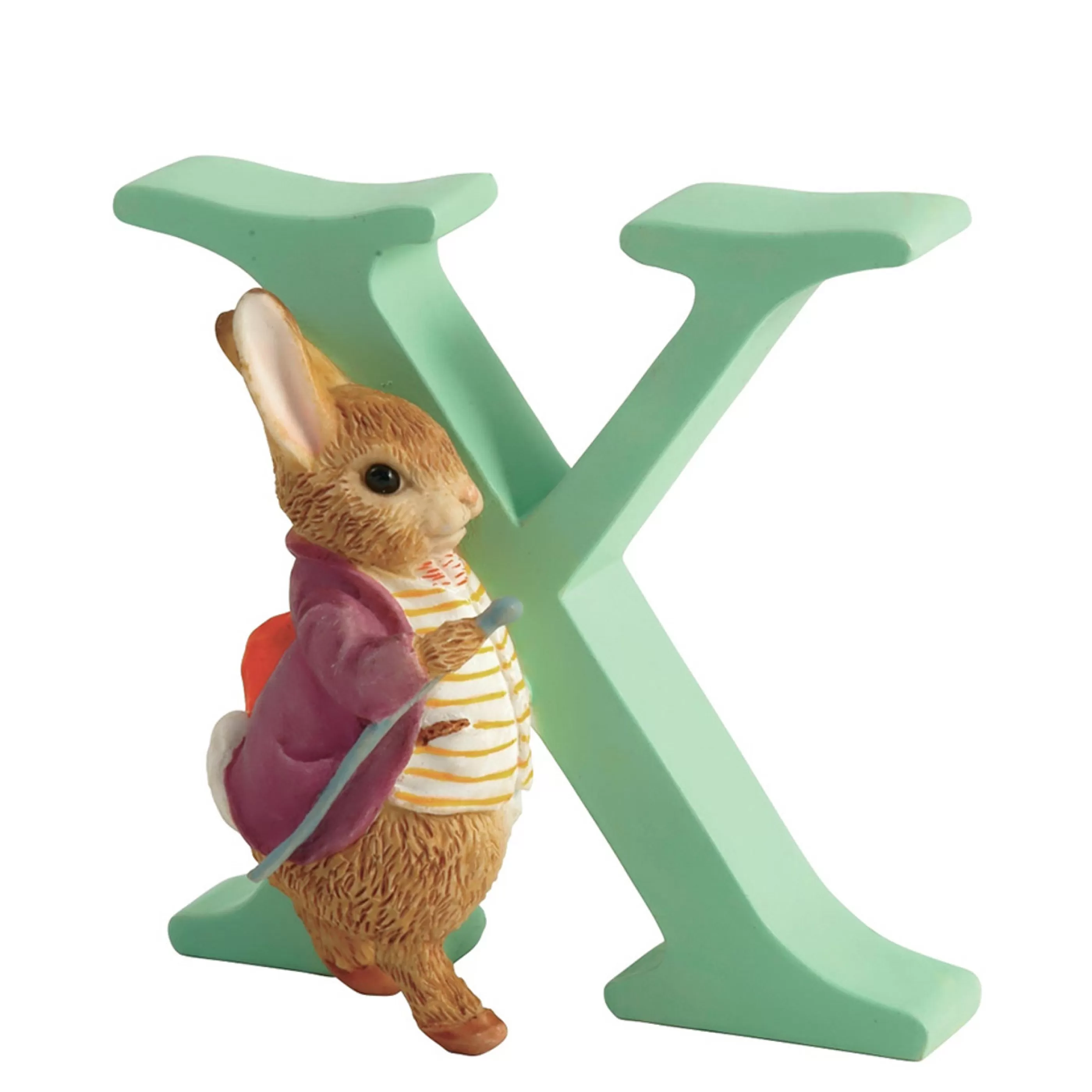 Beatrix Potter - Peter Rabbit Table Top Decorations | Beatrix Potter - Letter X Mr Benjamin Bunny - 7Cm