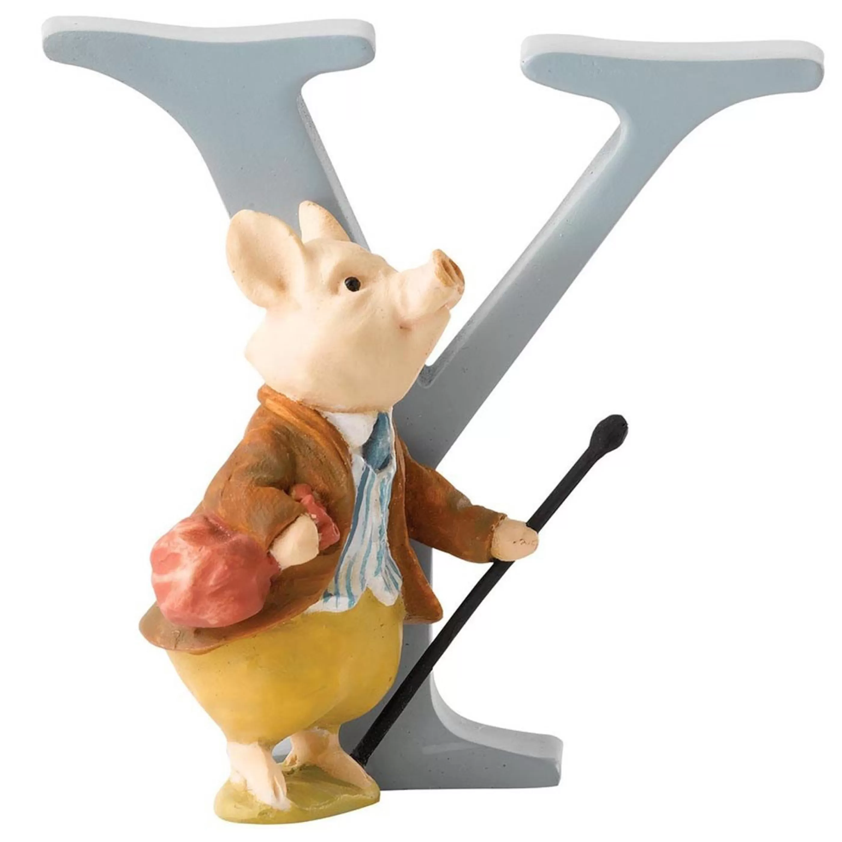 Beatrix Potter - Peter Rabbit Table Top Decorations | Beatrix Potter - Letter Y Pigling Bland - 7Cm