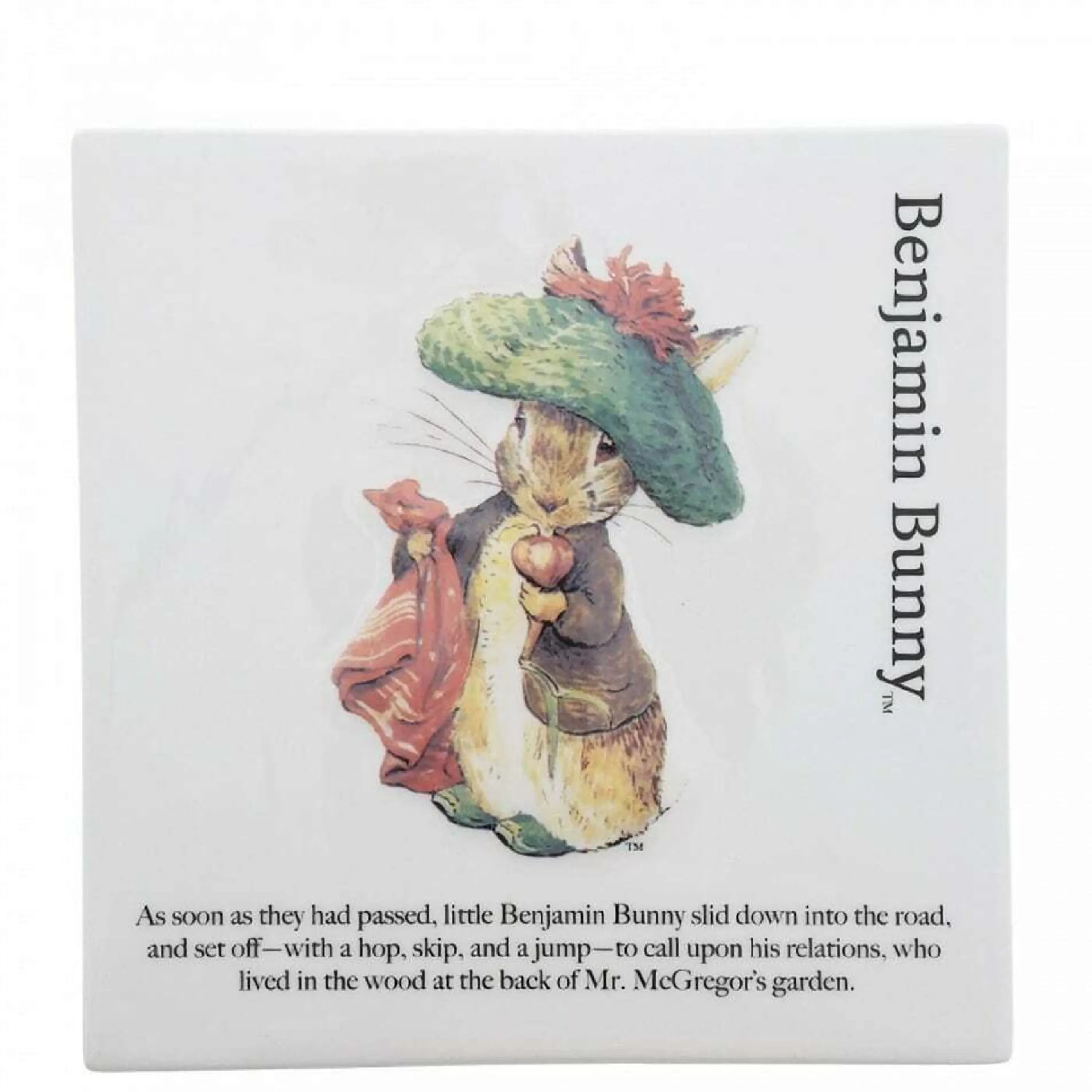 Beatrix Potter - Peter Rabbit Baby's First Christmas | Beatrix Potter Benjamin Bunny Plaque - 15.5Cm