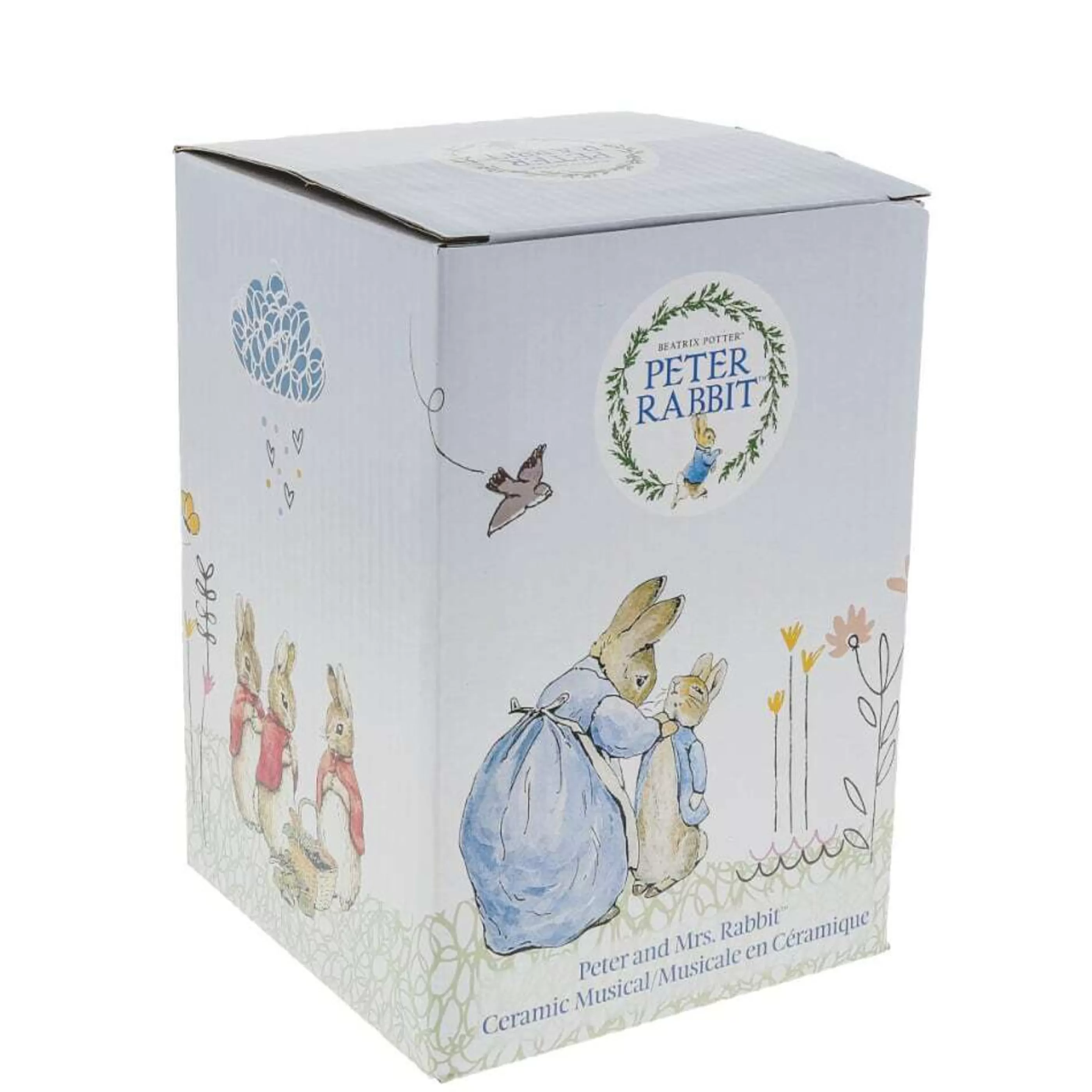 Beatrix Potter - Peter Rabbit Table Top Decorations | Beatrix Potter Mrs Rabbit + Peter Rabbit Musical - 12Cm