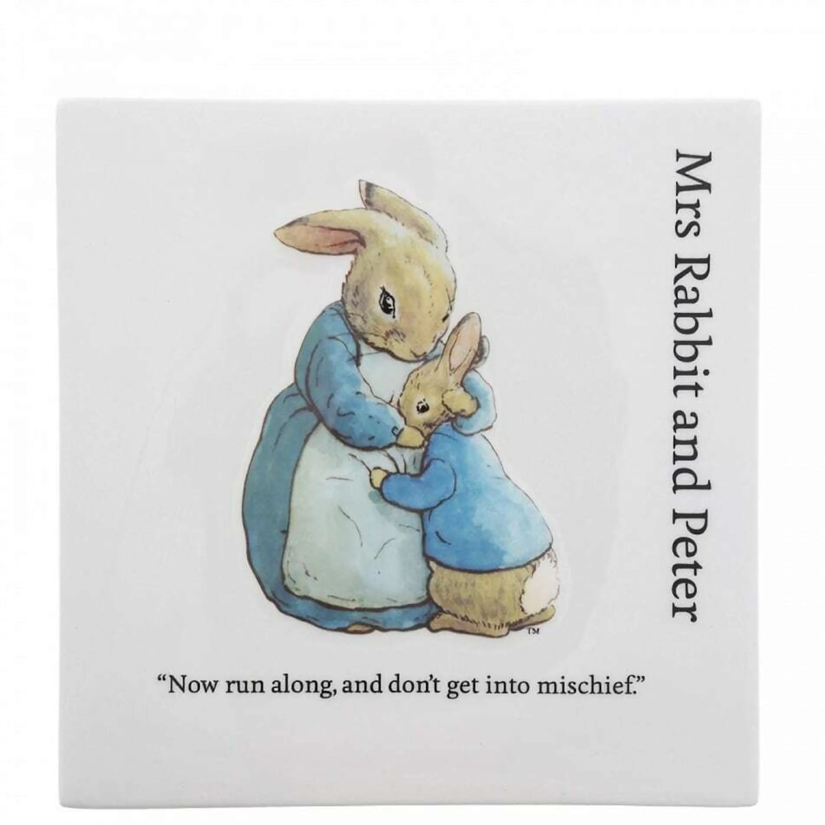 Beatrix Potter - Peter Rabbit Baby's First Christmas | Beatrix Potter Mummy Rabbit Plaque - 15.5Cm