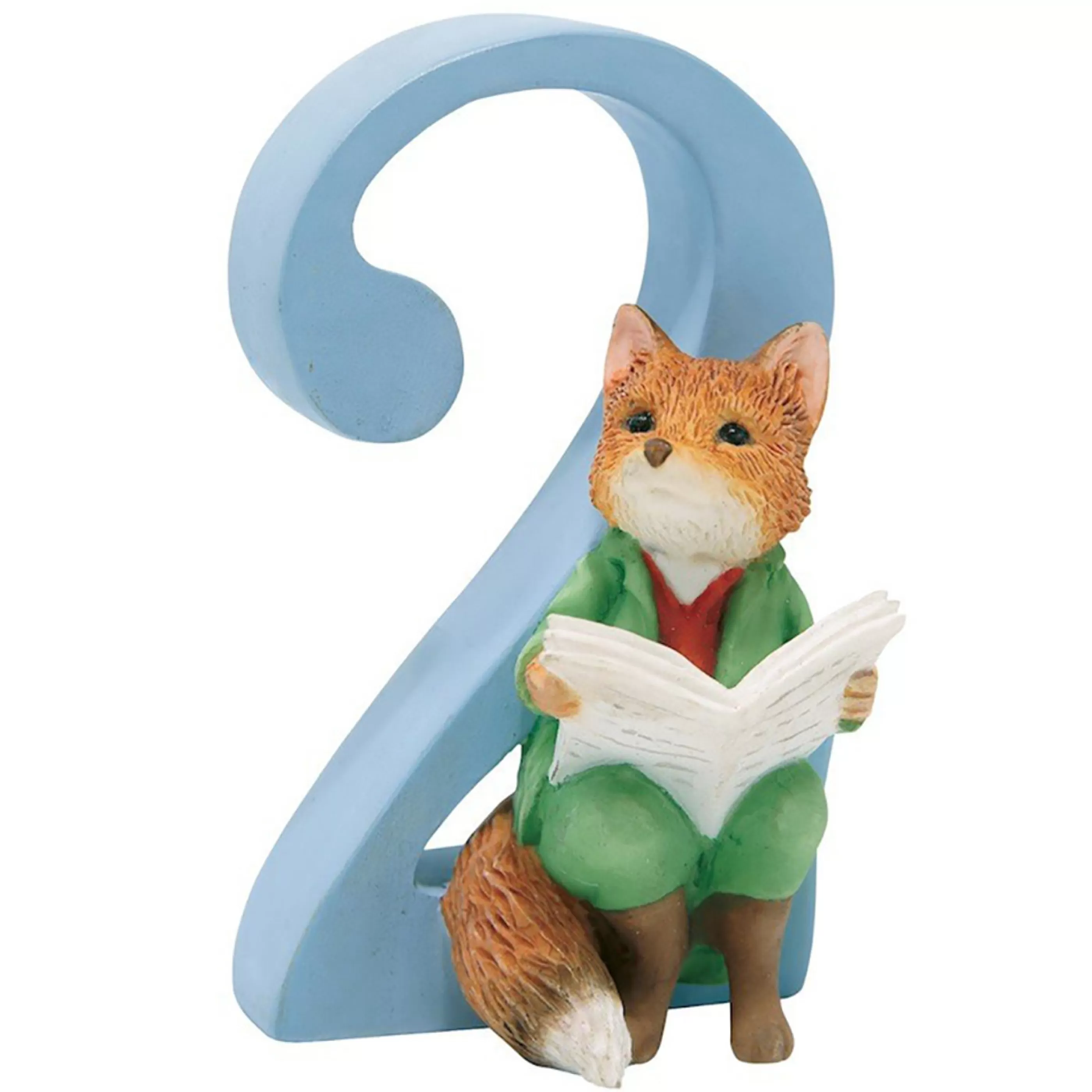 Beatrix Potter - Peter Rabbit Table Top Decorations | Beatrix Potter Number 2 - Foxy Whiskered Gentleman - 7Cm