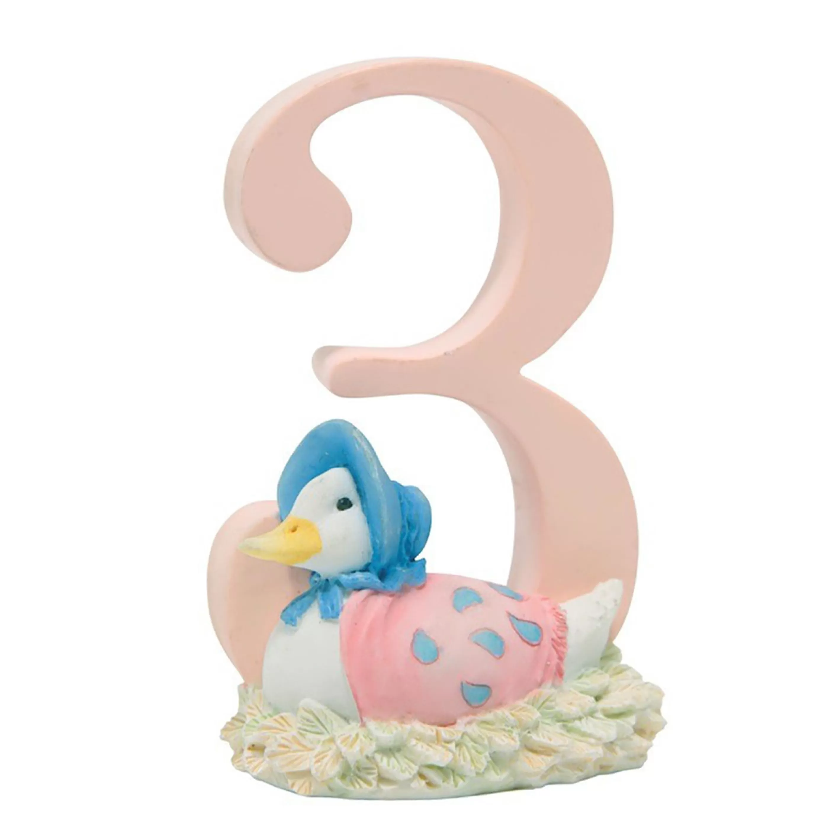 Beatrix Potter - Peter Rabbit Table Top Decorations | Beatrix Potter Number 3 - Jemima Puddle Duck Figurine - 7Cm