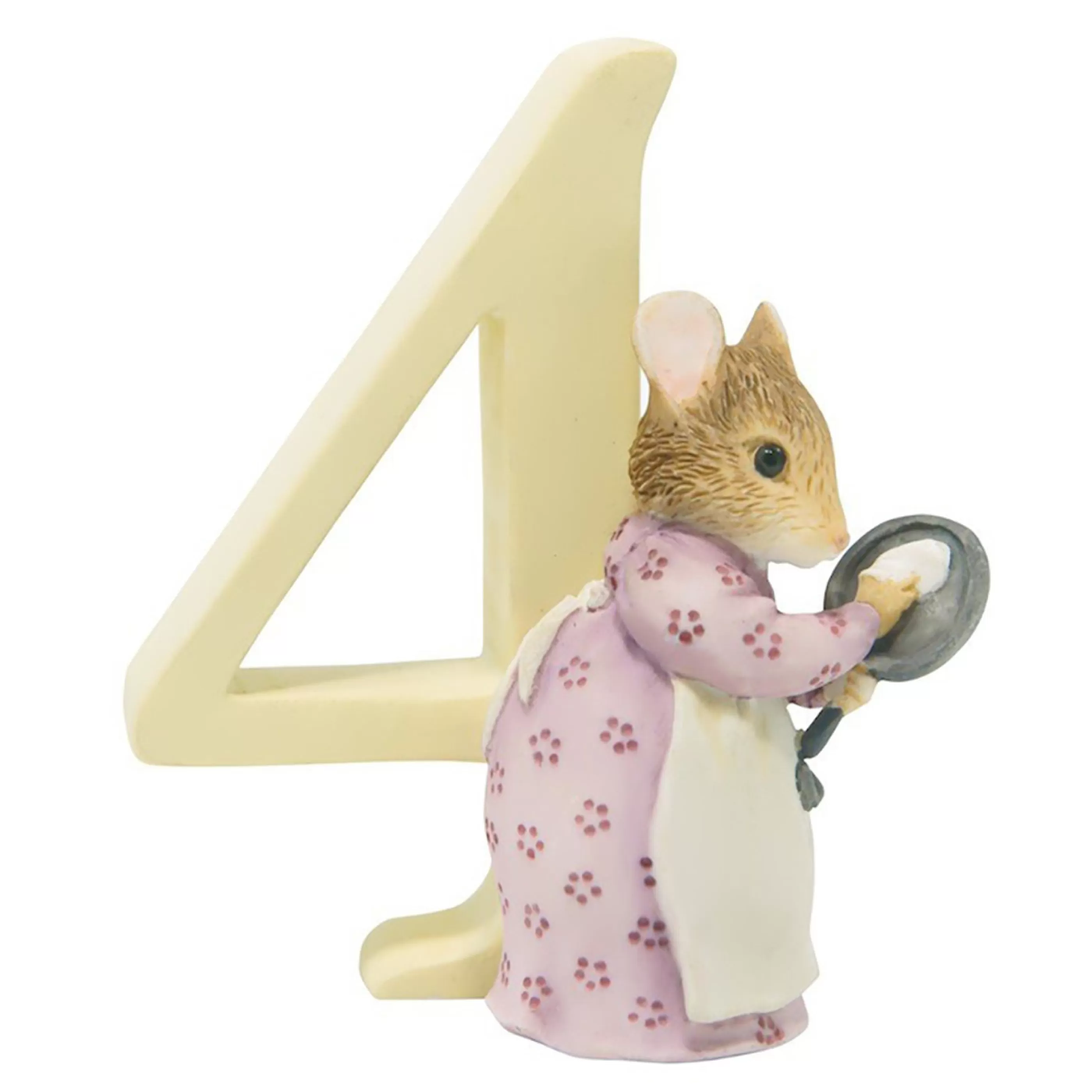 Beatrix Potter - Peter Rabbit Table Top Decorations | Beatrix Potter Number 4 - Hunca Munca Figurine - 7Cm