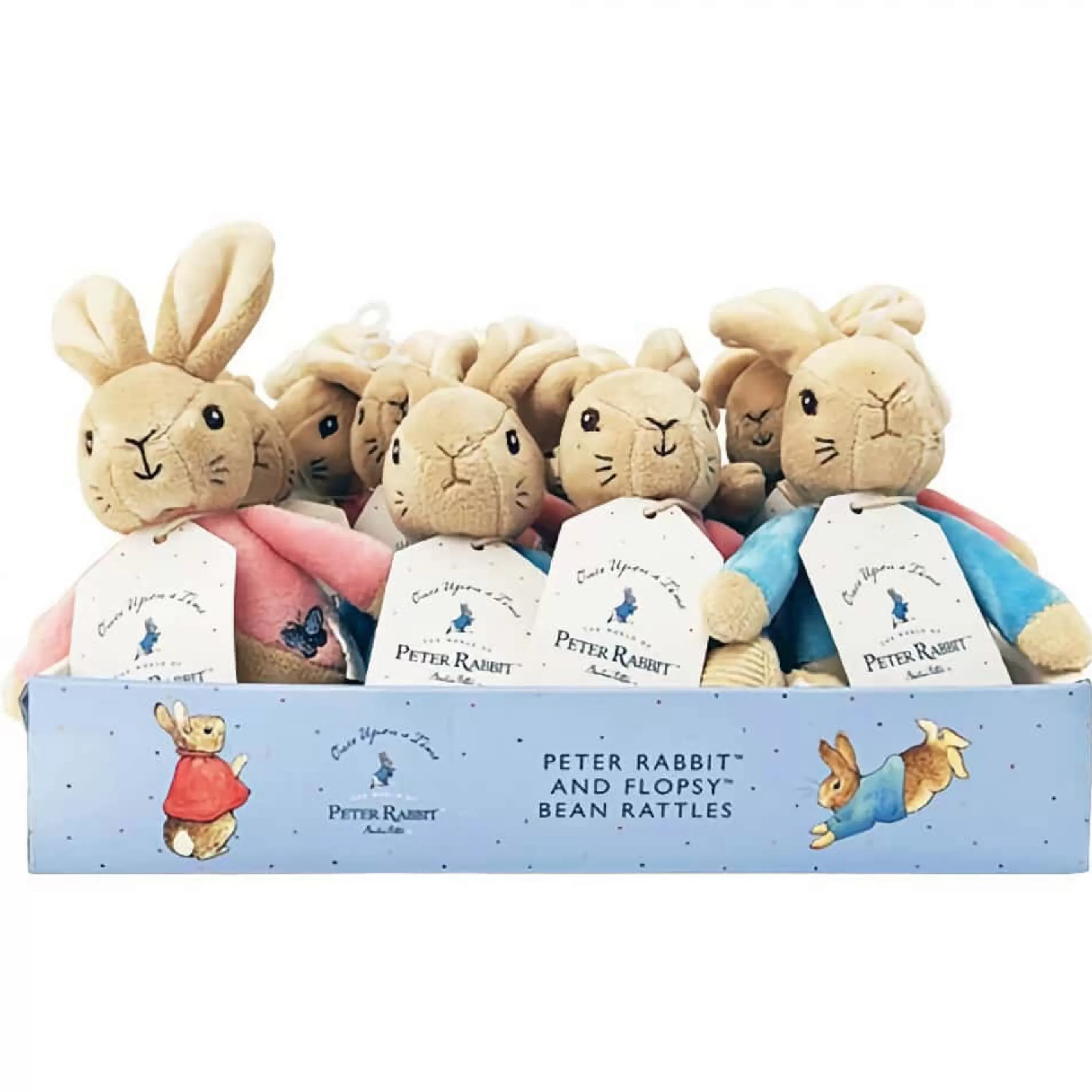 Beatrix Potter - Peter Rabbit Baby's First Christmas | Beatrix Potter Plush Rattle (2 Styles) - 13Cm