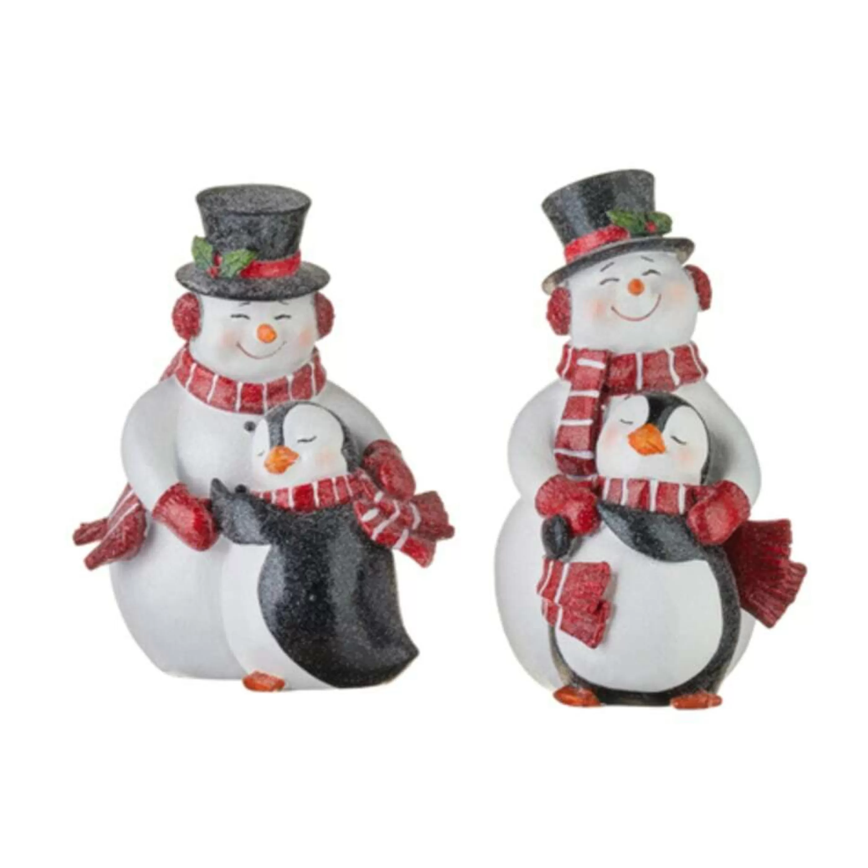 RAZ Imports Table Top Decorations | Best Friends Snowman And Penguin (2 Styles) - 20Cm