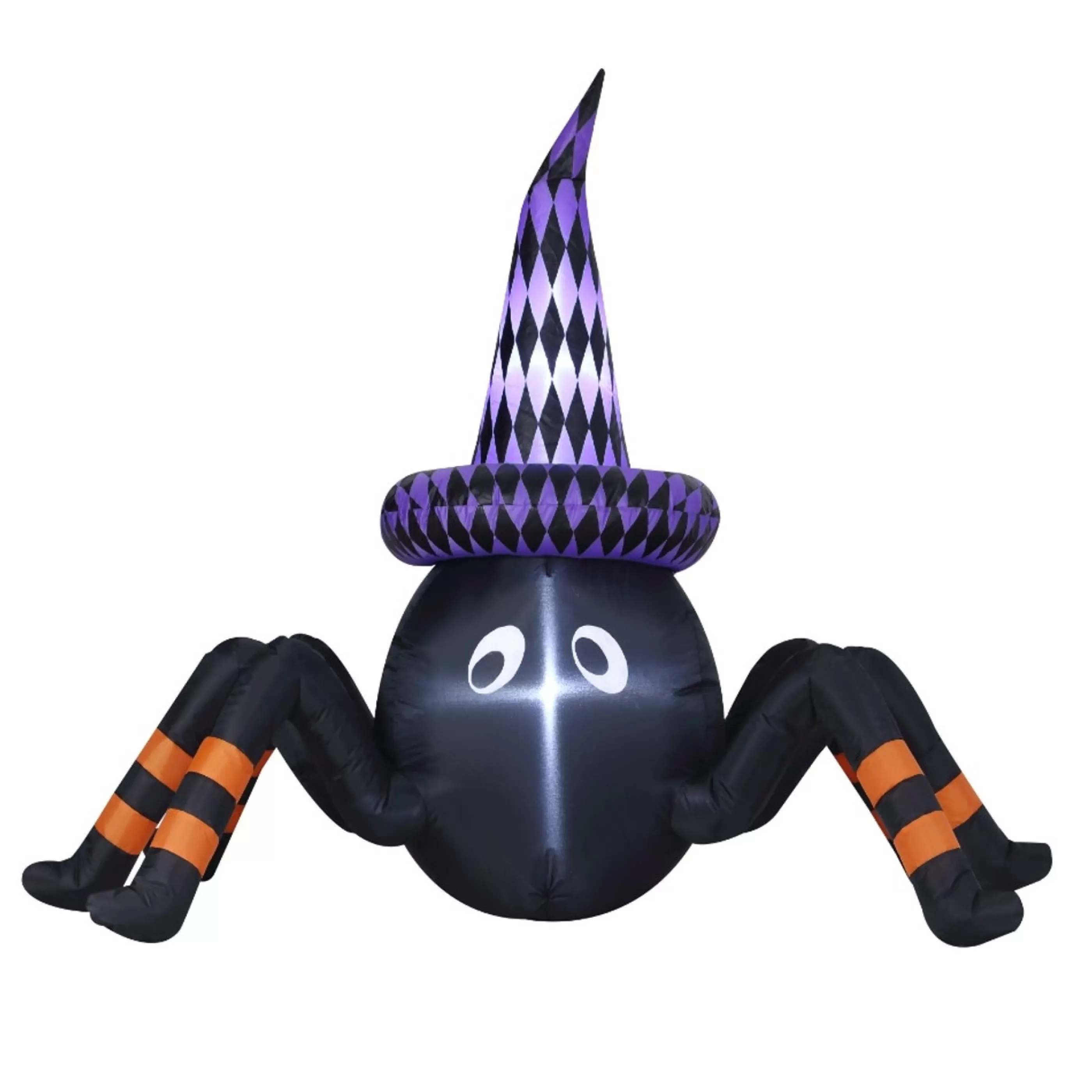 Discount Witches of Halloween Black Halloween Inflatable Spider (Air Powered) - 122Cm