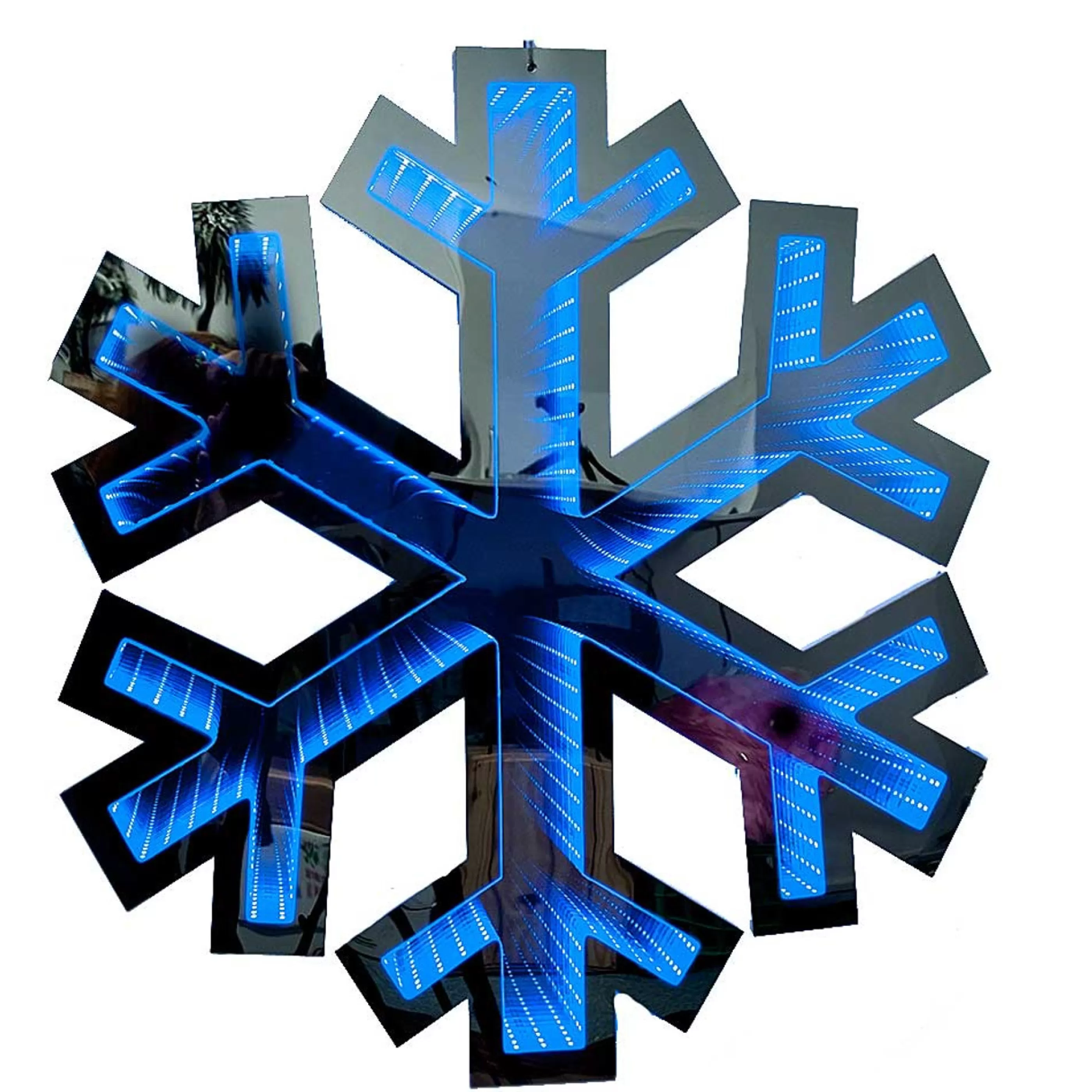 Fashion * Blue Light Up Snowflake - 62Cm