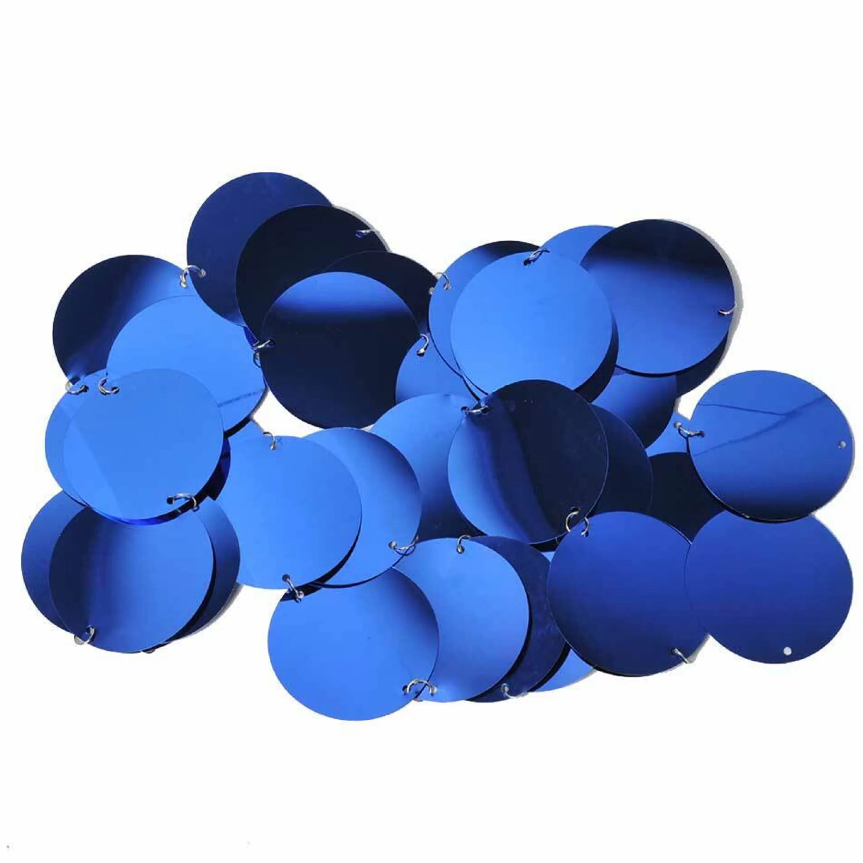 * Garlands | Blue Shiny Disc Garland - 200Cm