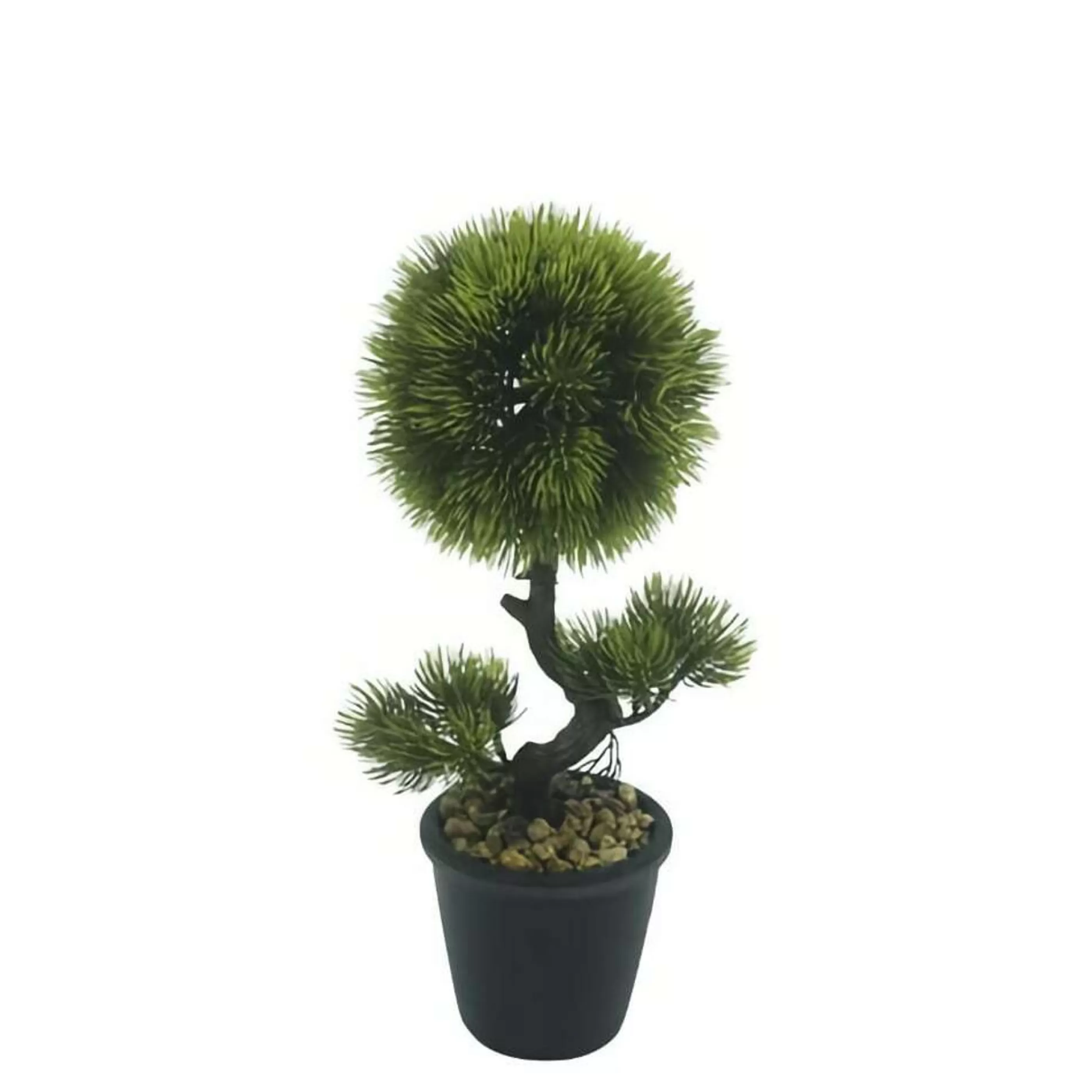 * Table Top Decorations | Bonzai Pine Topiary Bush In Black Pot - 30Cm