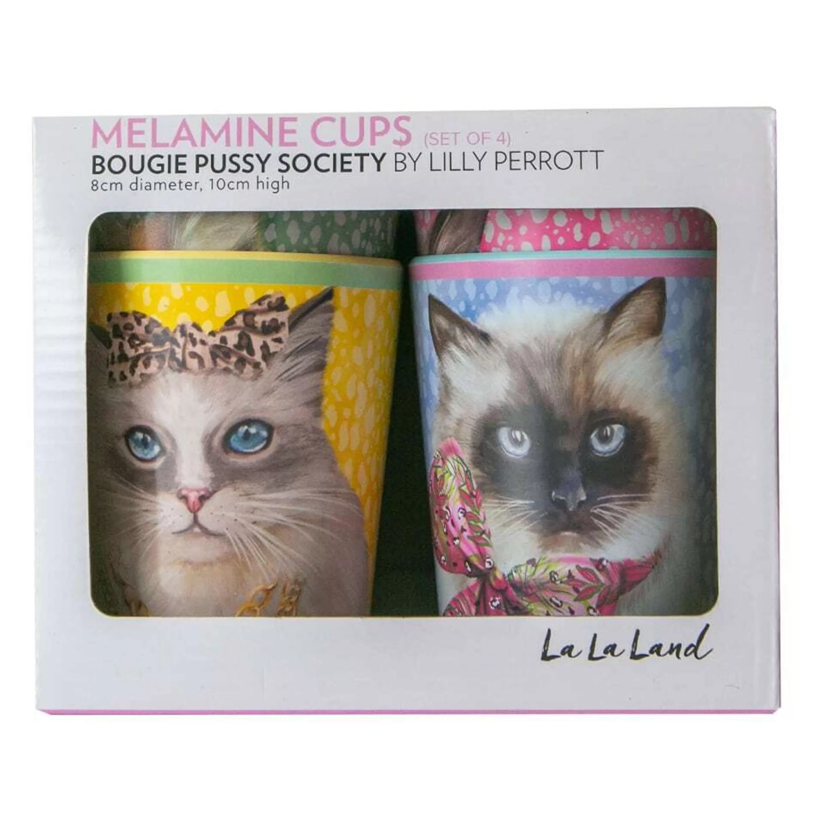 La La Land Table Top Decorations | Bougie Pussy Society Cup - 10Cm