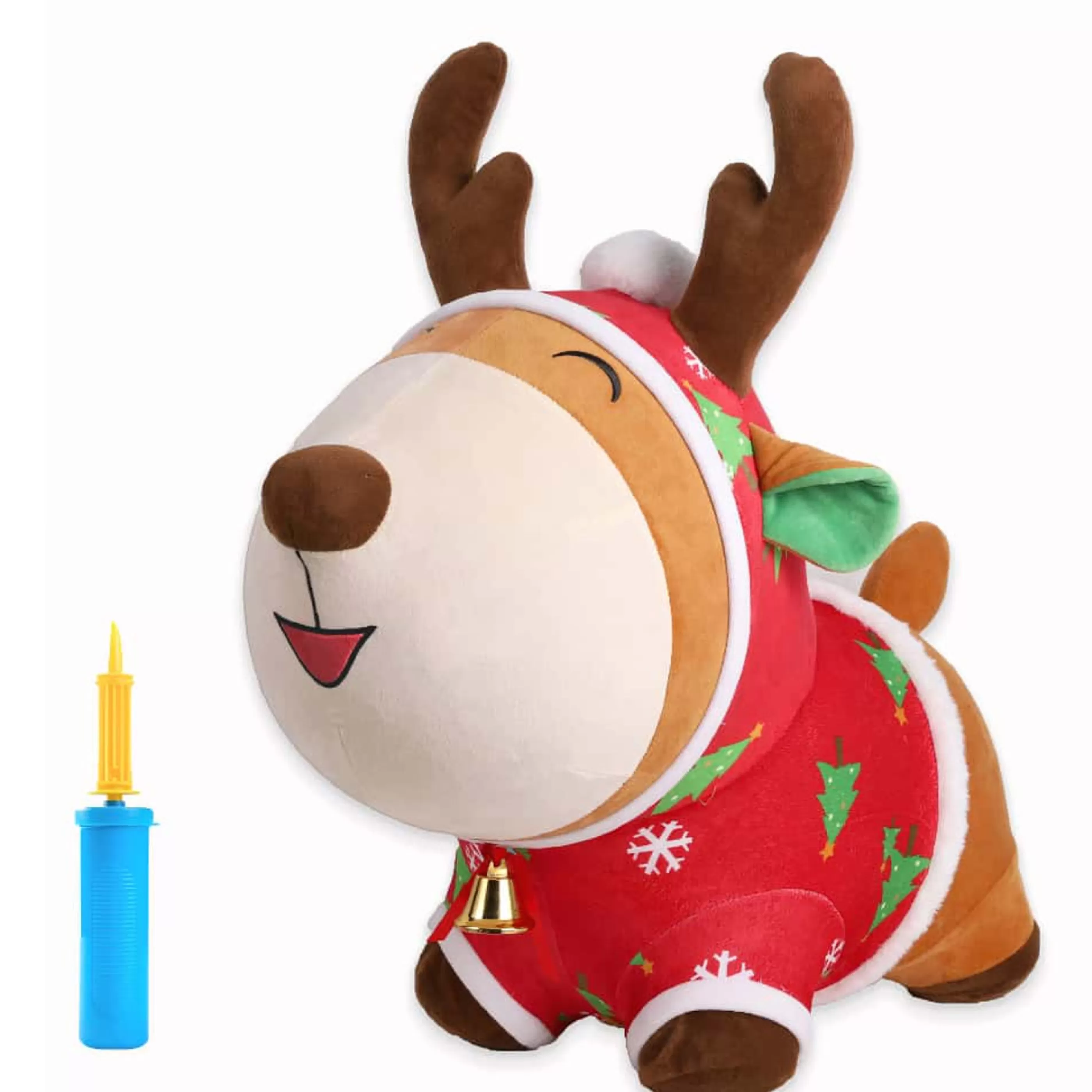 * Table Top Decorations | Bouncy Red Reindeer - 33Cm