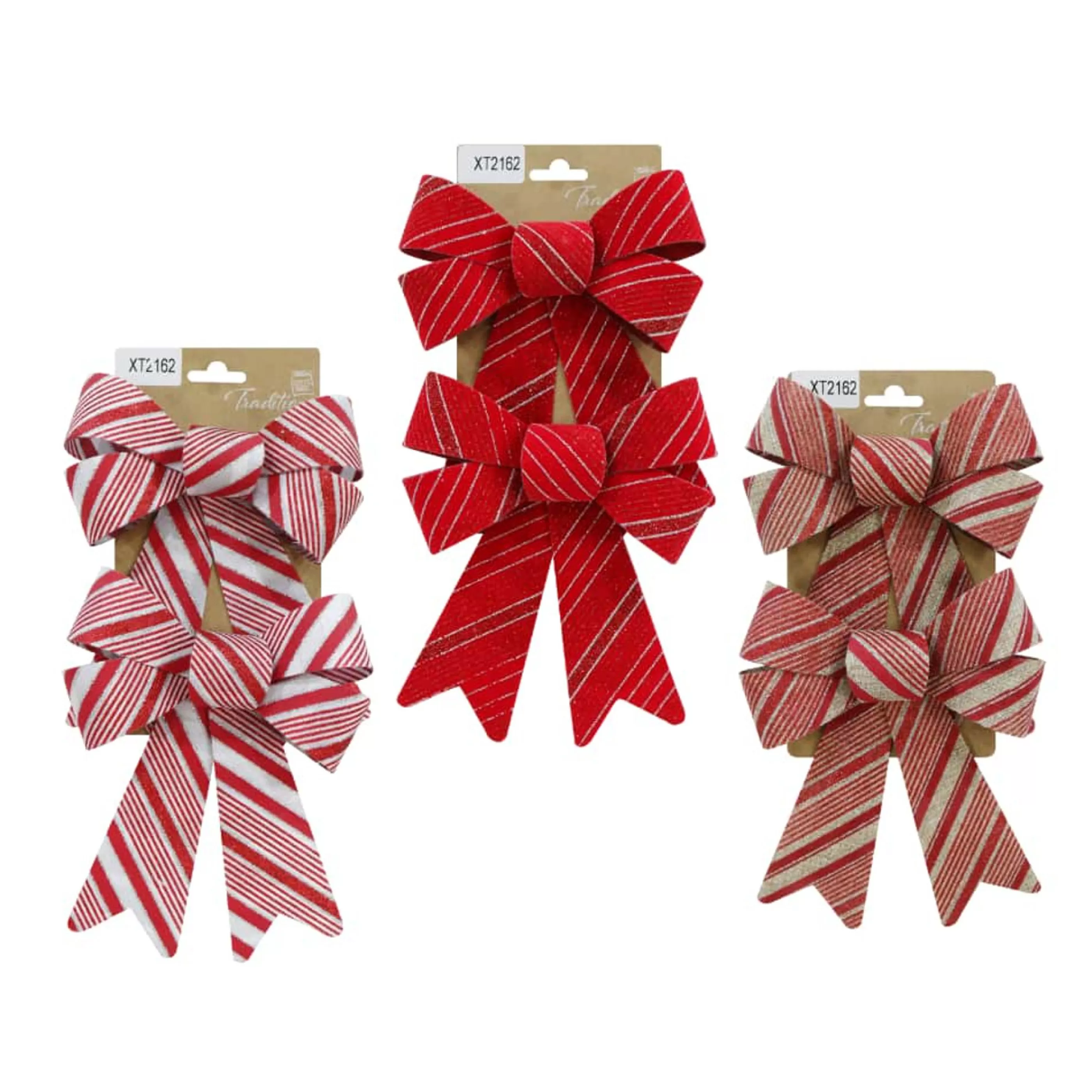 Clearance * Bow Stripes Pack Of 2 ( 3 Styles) - 20Cm