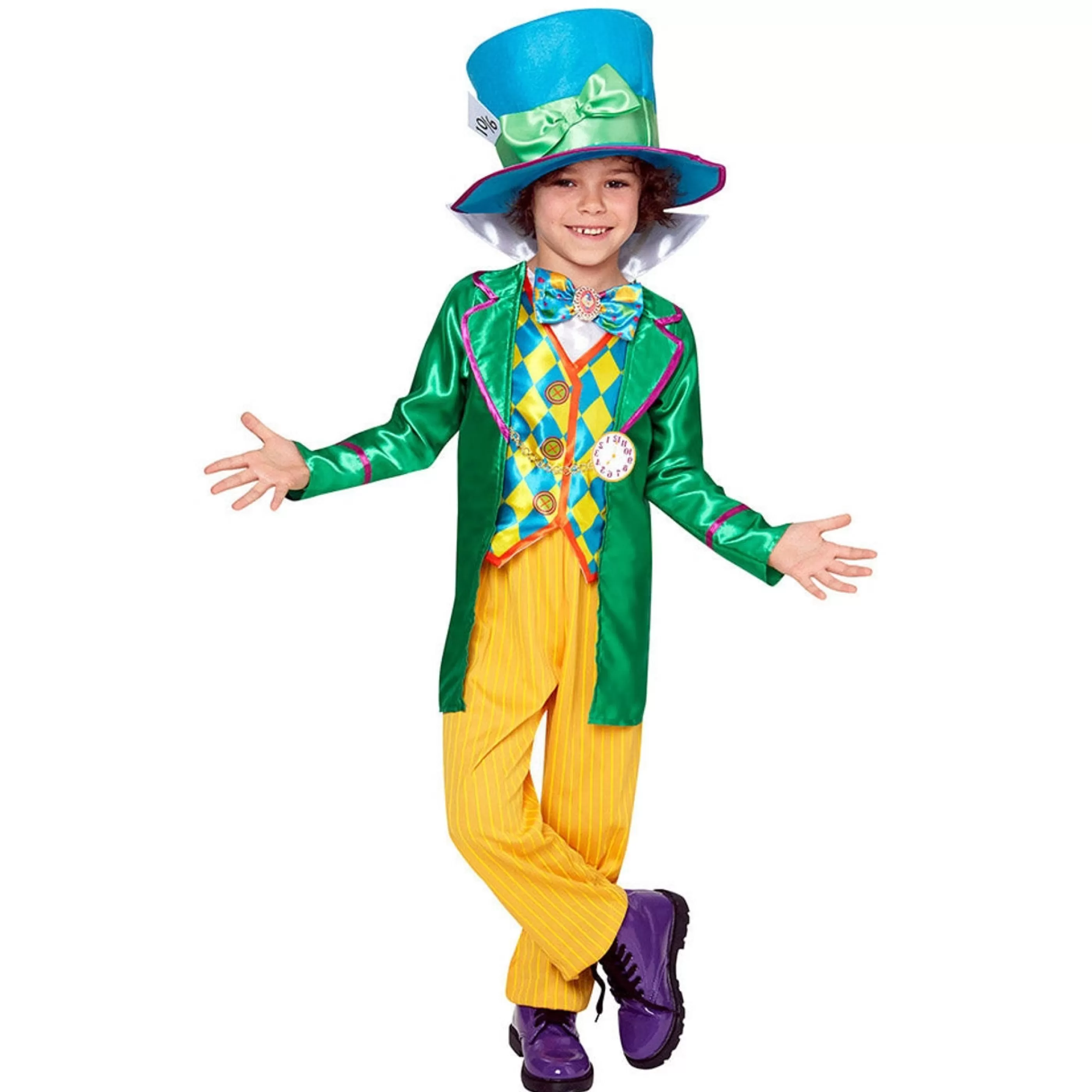 Online * Boys Mad Hatter Deluxe Costume - 3-5Yrs