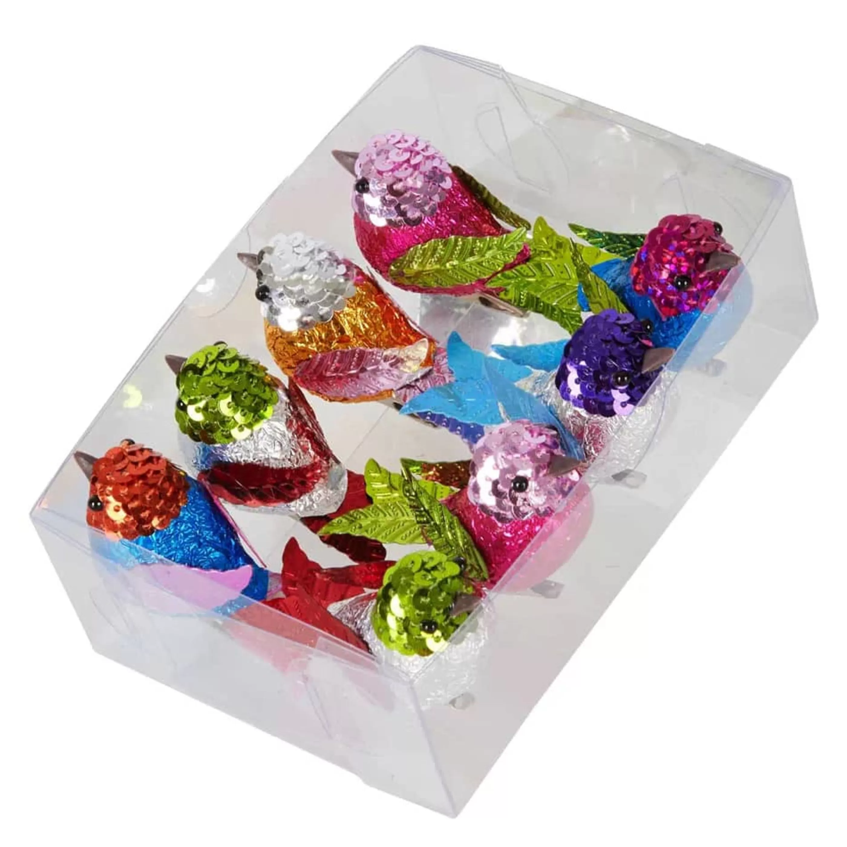 * Birds & Butterflies | Bright Foiled Sweetie Birds (Pack Of 8) - 5Cm