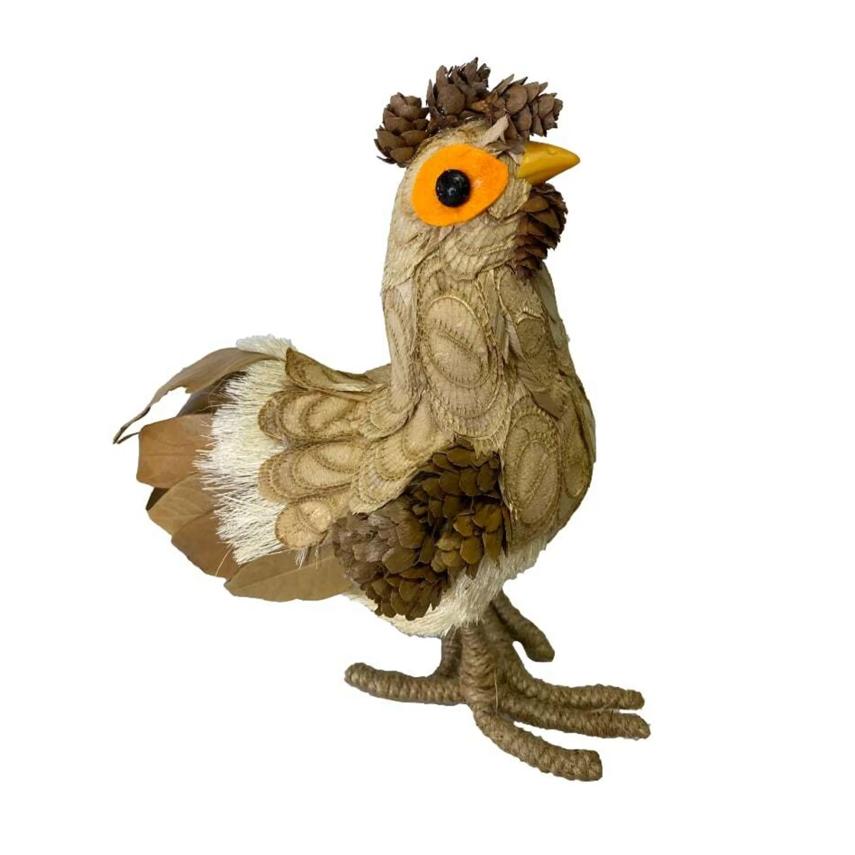 Fashion * Bristlestraw Hen With Orange Eyes - 23Cm