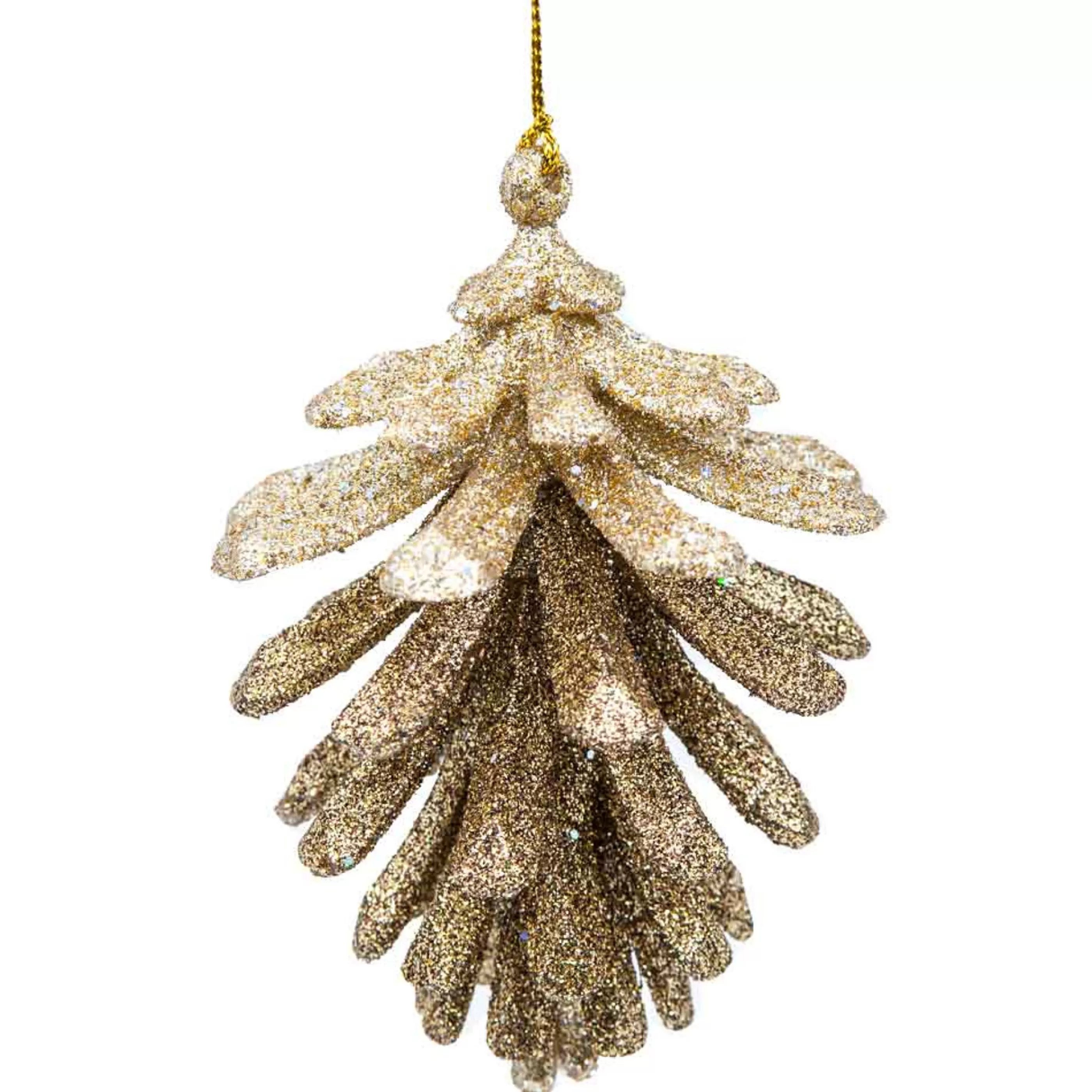 * Hanging Christmas Ornaments | Brown Ombre Pinecone Ornament - 10.5Cm