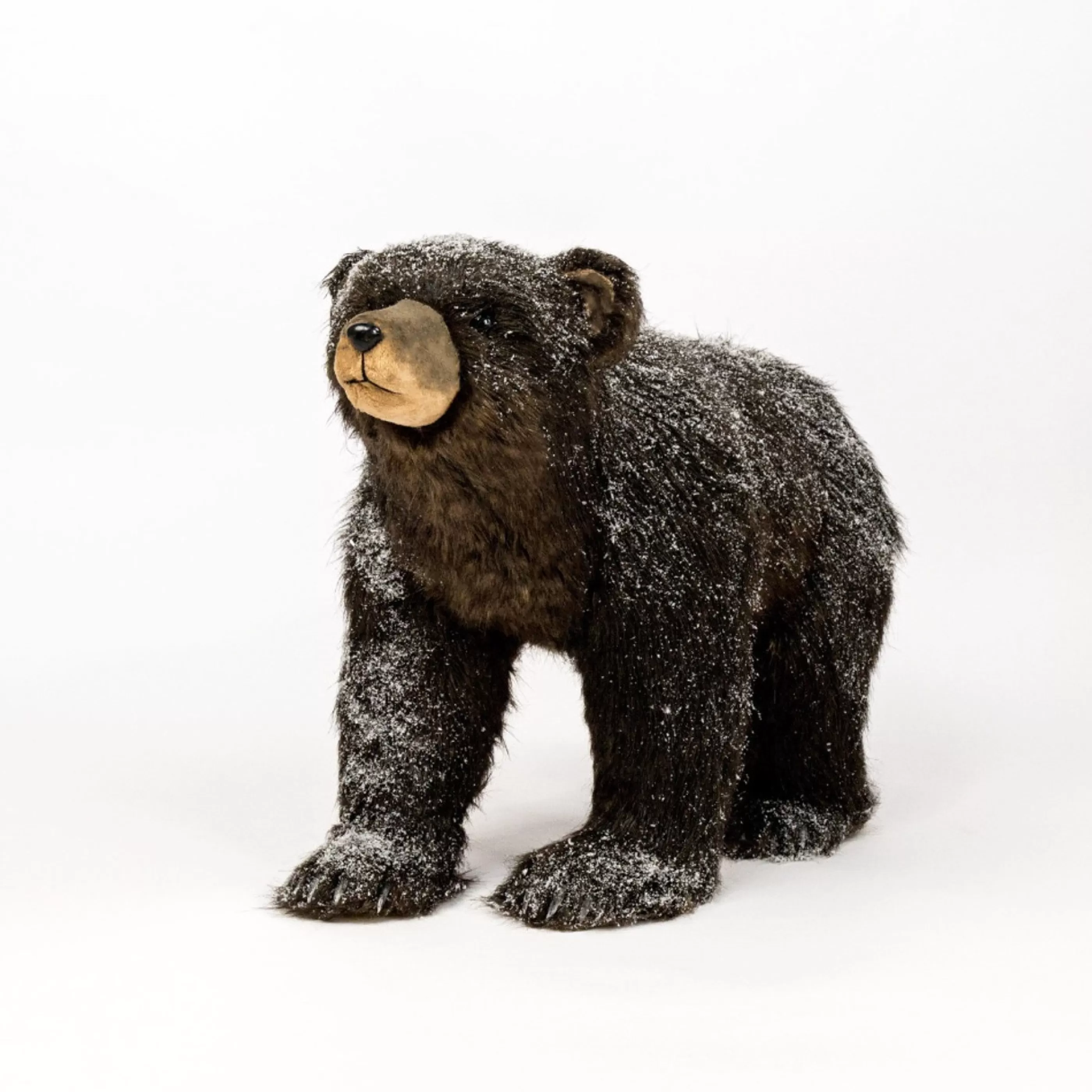 Cheap * Brown Walking Bear Covered In Snow - 82Cm