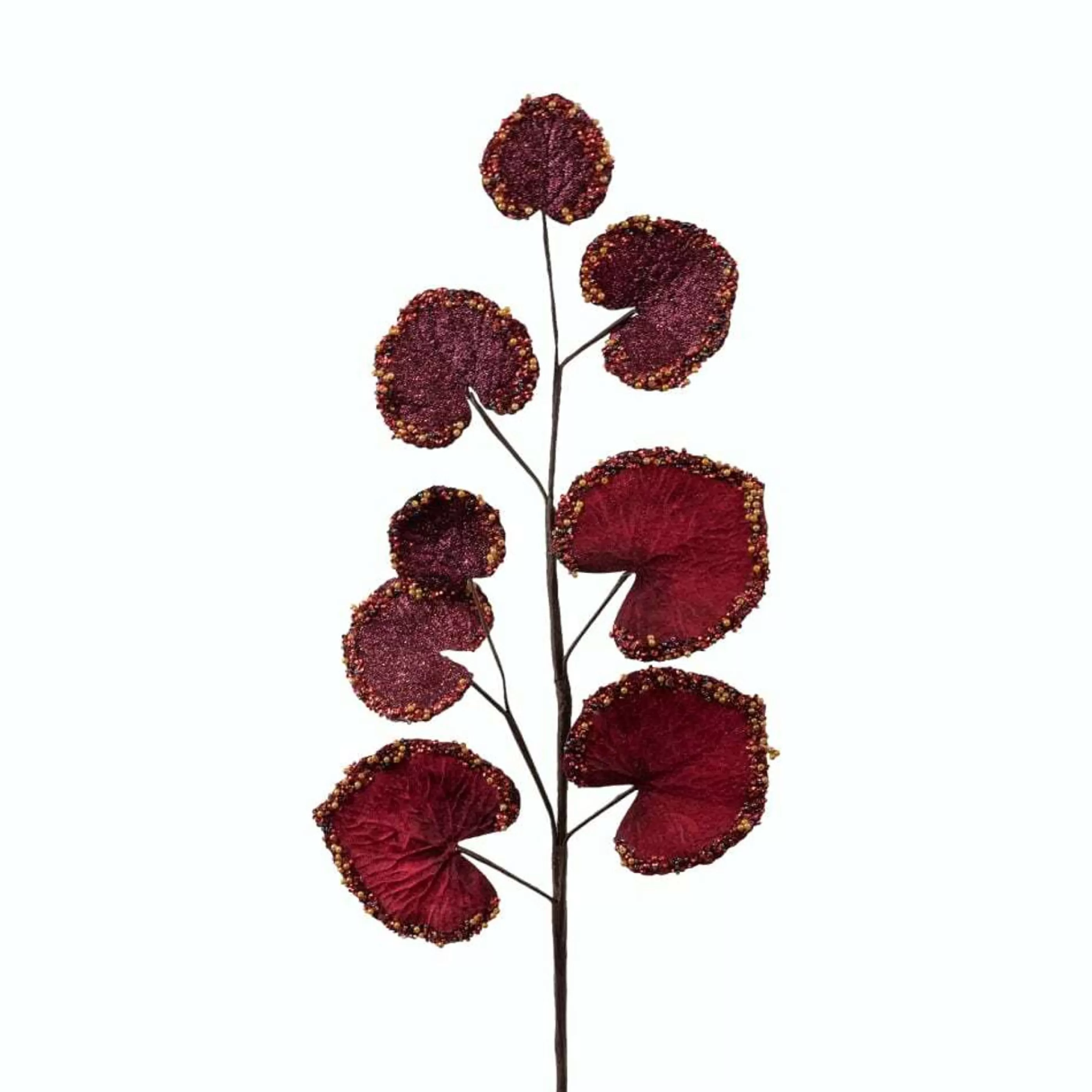 * Floristry | Burgundy Red Gold Crab Apple Leaf Spray - 65Cm