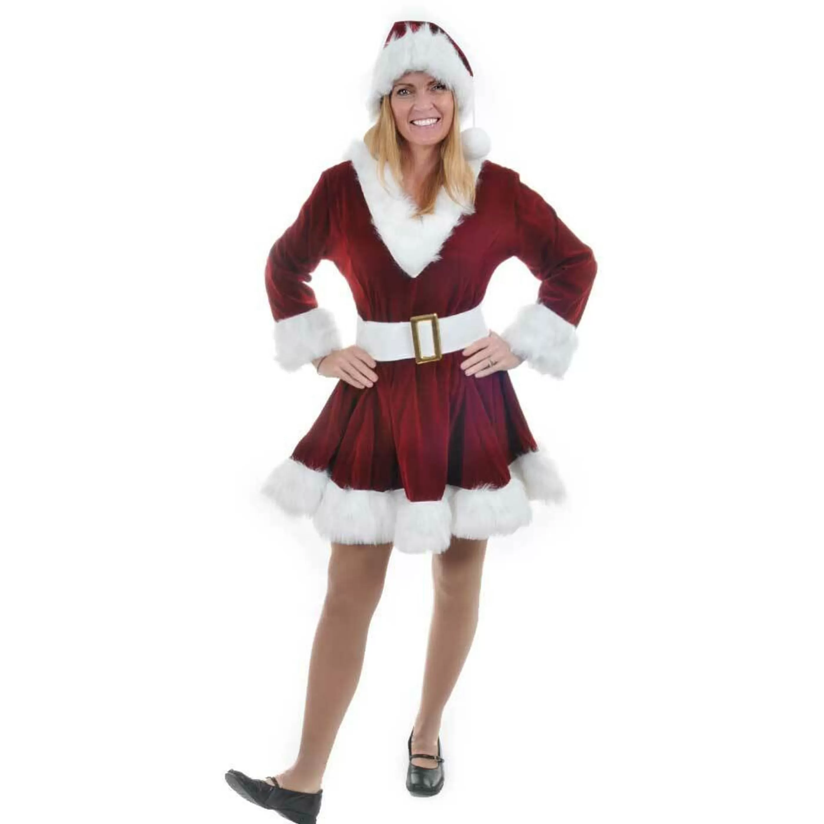 New * Burgundy Velvet Christmas Pixie Elf (Size 12-14)